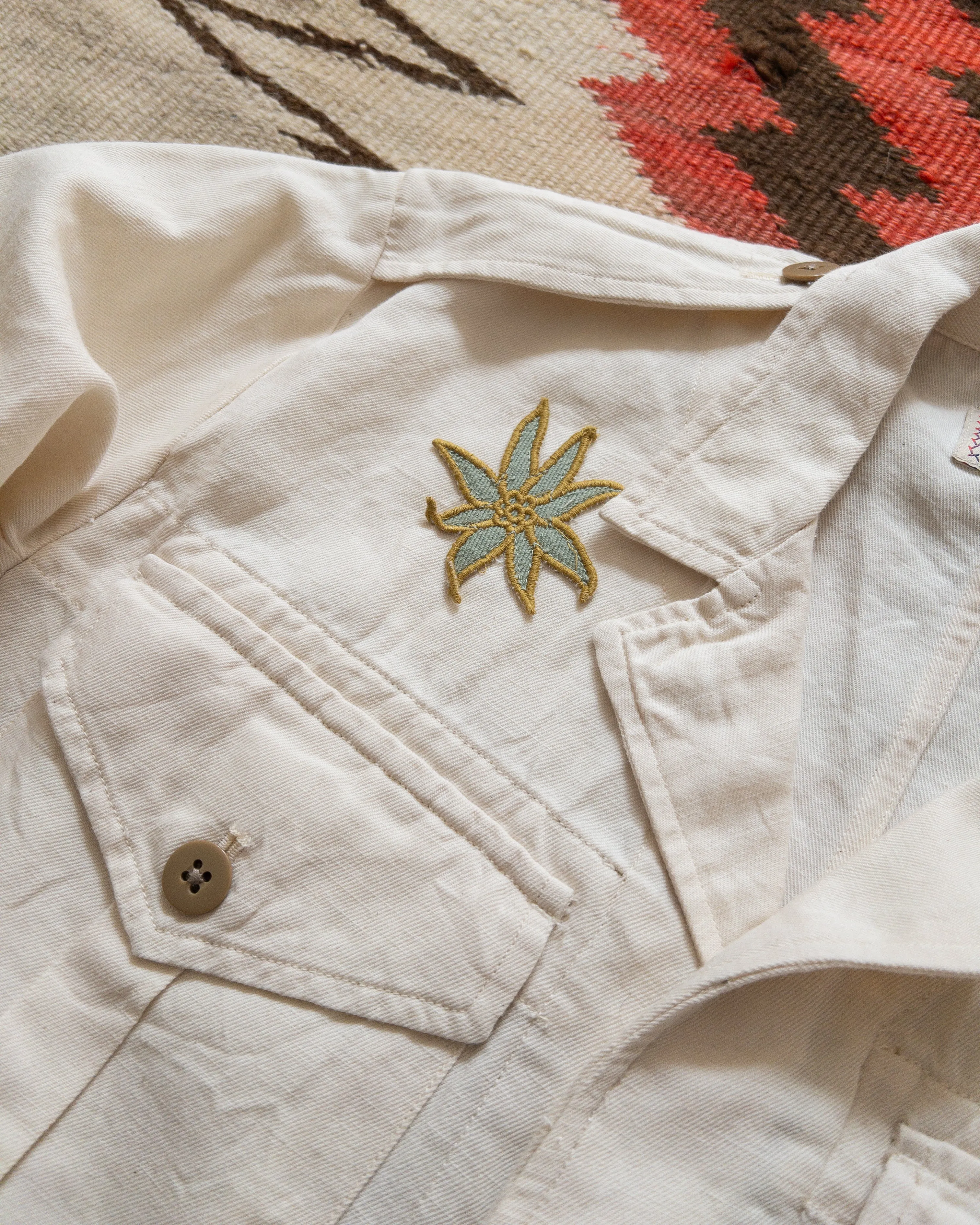 Cotton/Linen Twill Daytripper Jacket - Unbleached sold by Wythe NY product image thumbnail 3