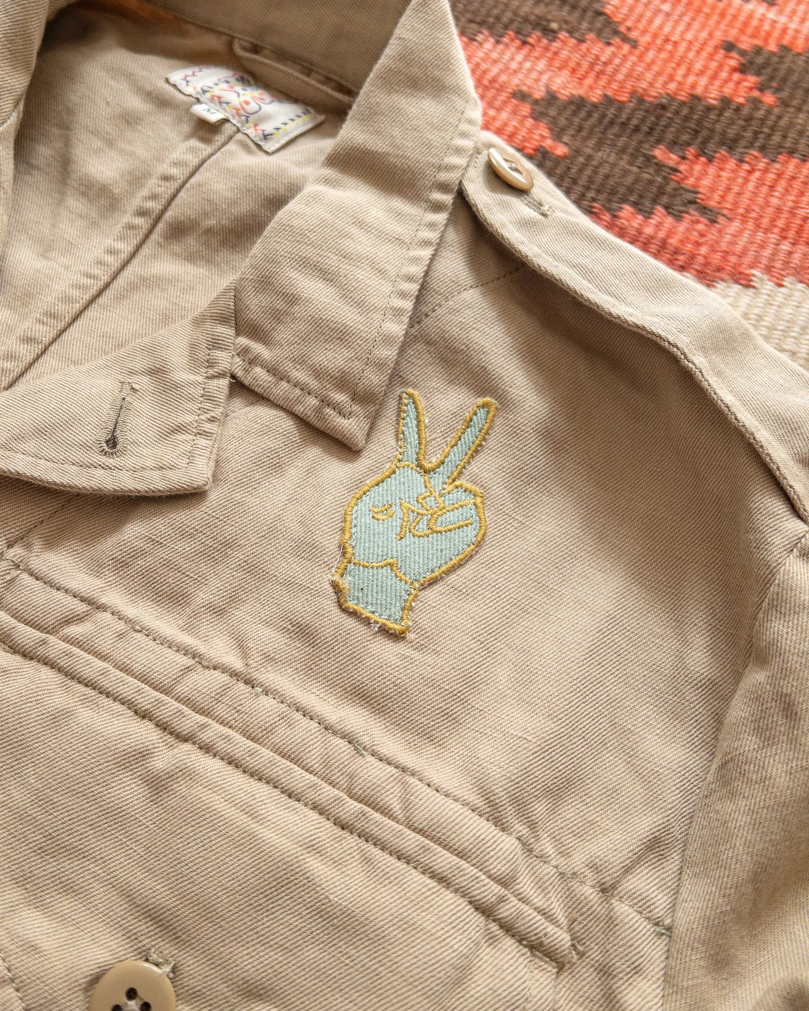 Cotton/Linen Twill Daytripper Jacket - Camp Khaki sold by Wythe NY product image thumbnail 2