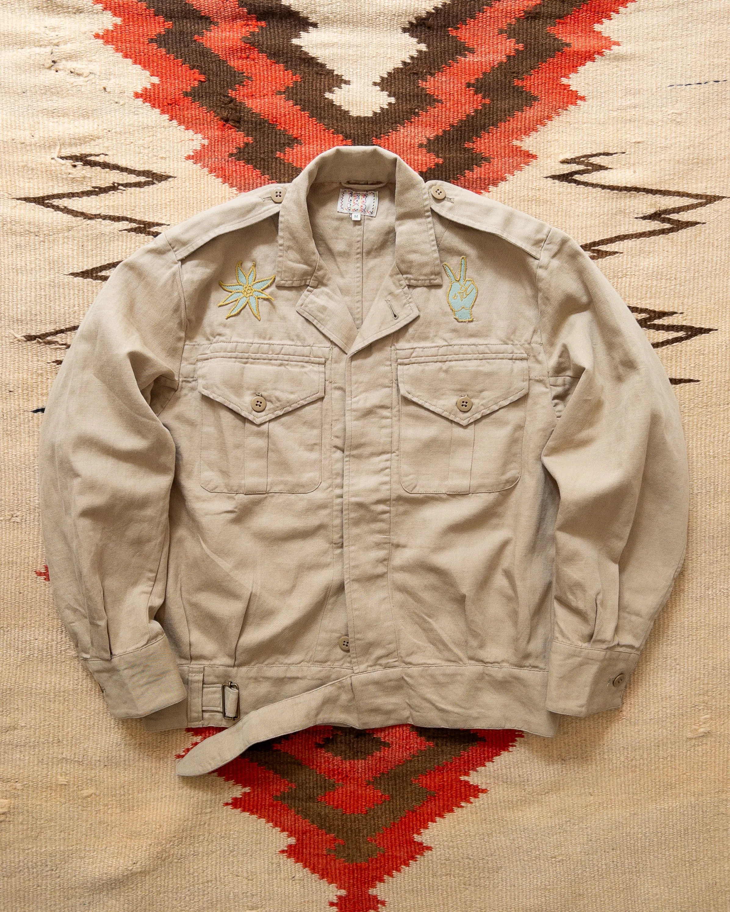 Cotton/Linen Twill Daytripper Jacket - Camp Khaki sold by Wythe NY