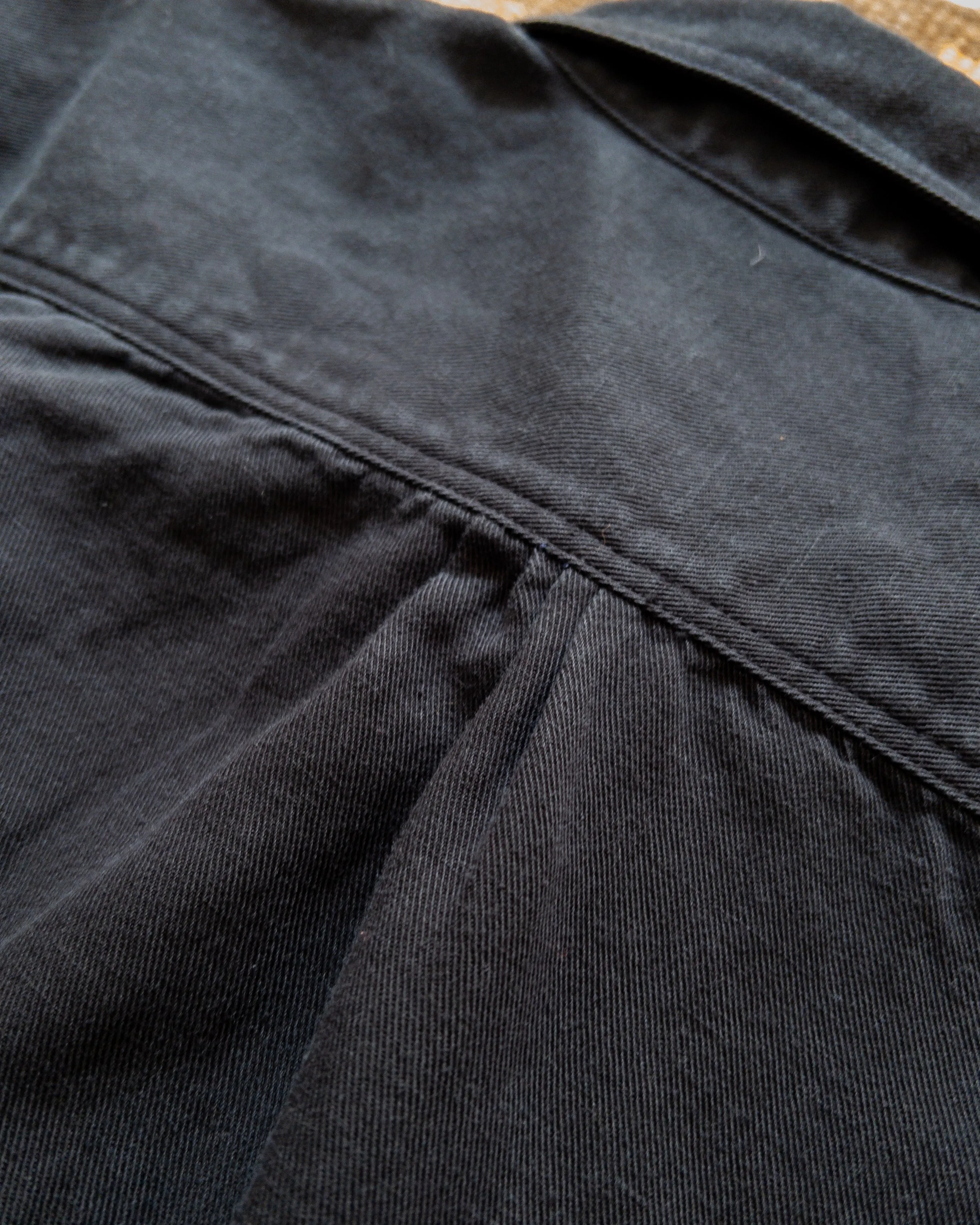 Cotton/Linen Twill Officer's Shirt - Faded Black sold by Wythe NY product image thumbnail 3