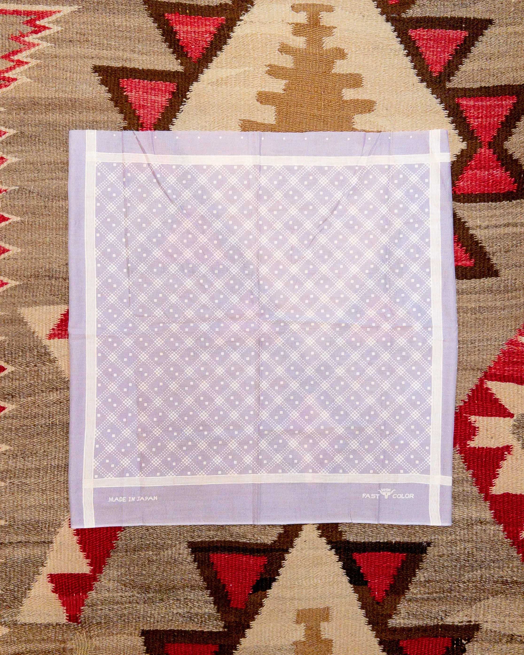 Shaker Dot Bandana - Hazy Purple sold by Wythe NY