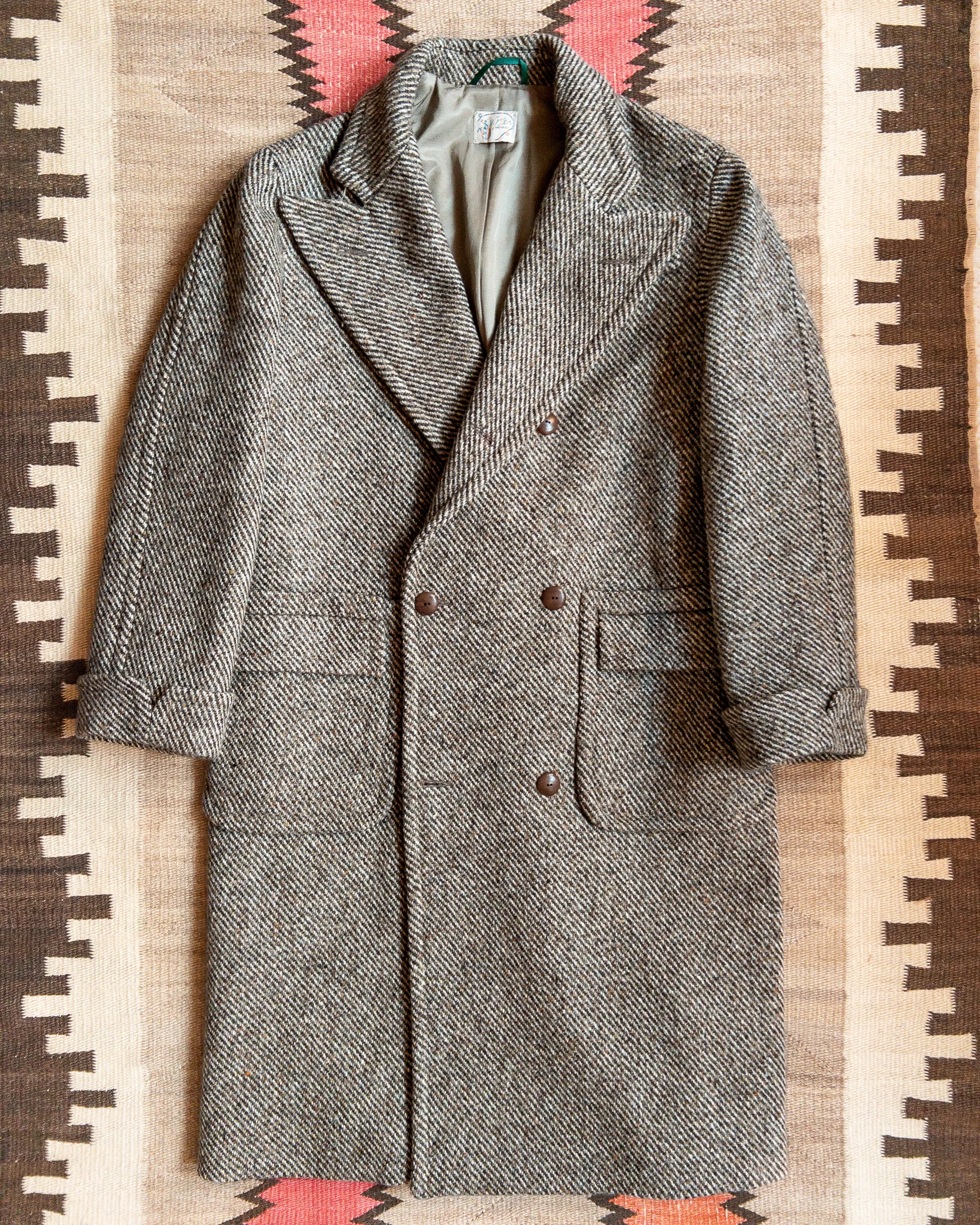 Polo Coat - Warm Grey Twill sold by Wythe NY