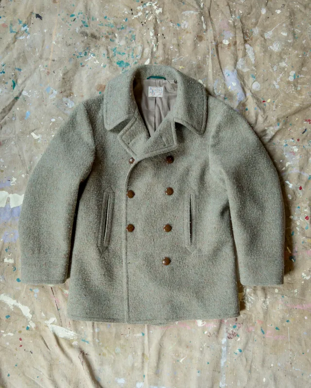 Boom Cat Peacoat - Lovat Melange sold by Wythe NY