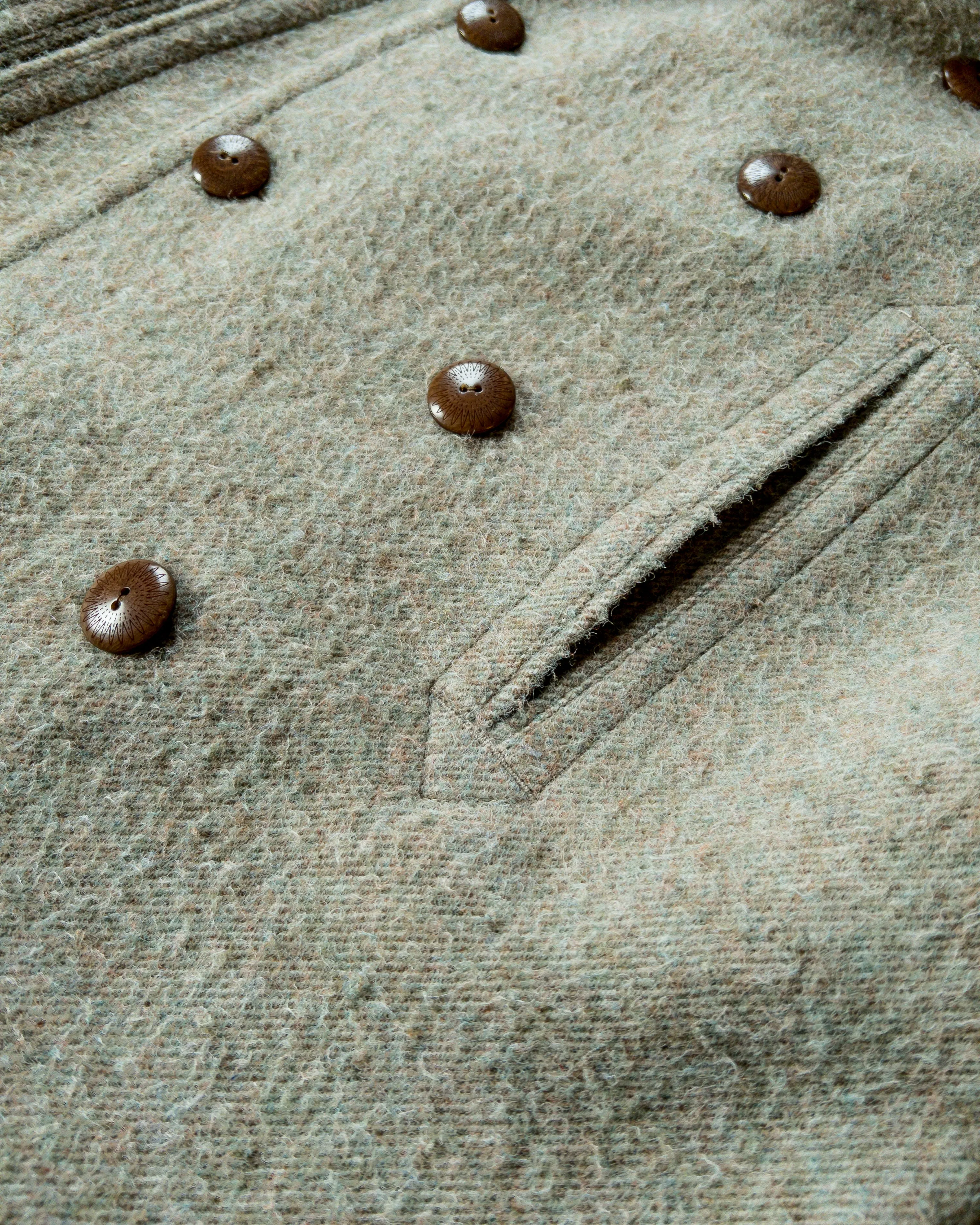 Boom Cat Peacoat - Lovat Melange sold by Wythe NY product image thumbnail 2