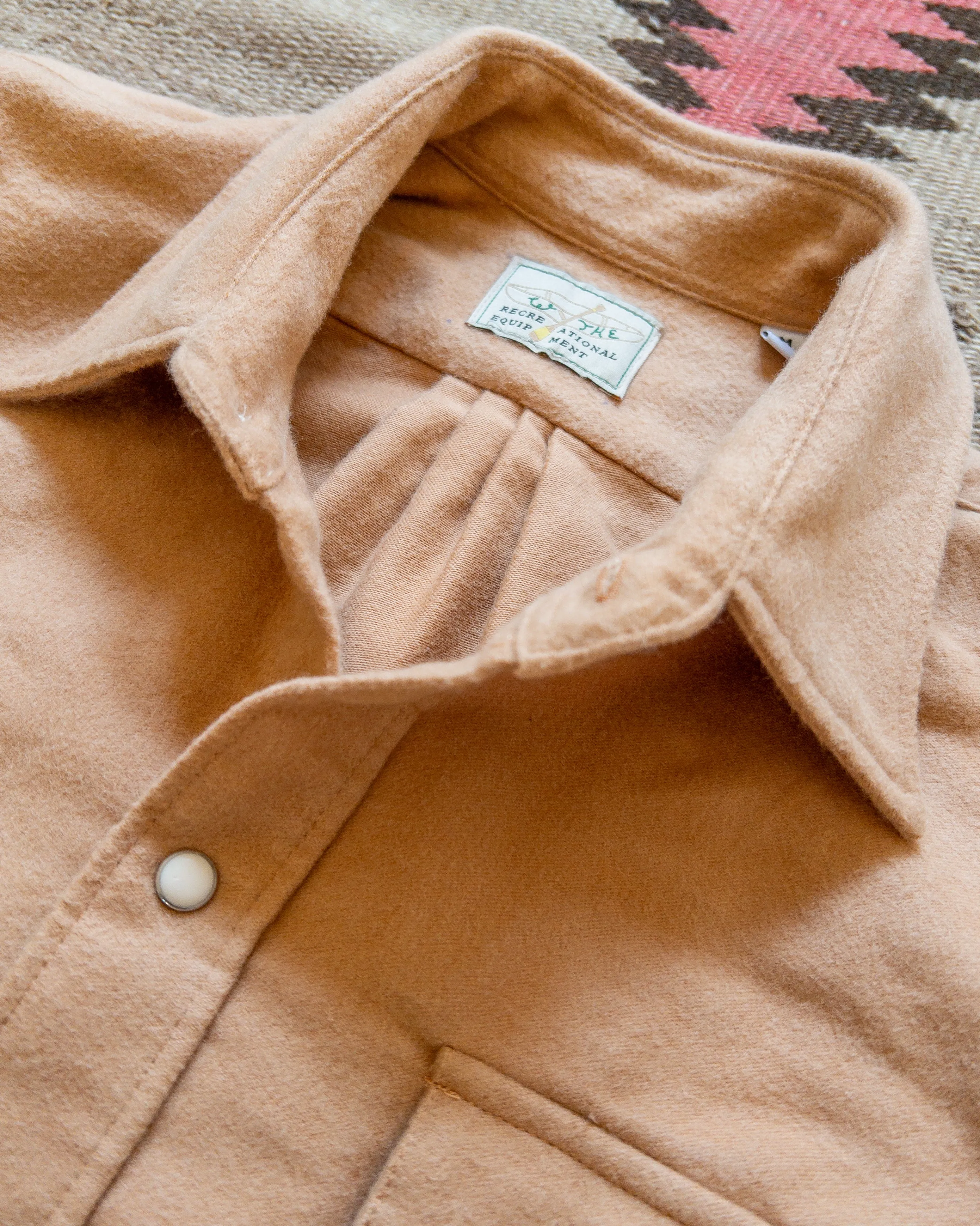 Moleskin Pearlsnap Shirt - Nectar sold by Wythe NY product image thumbnail 3