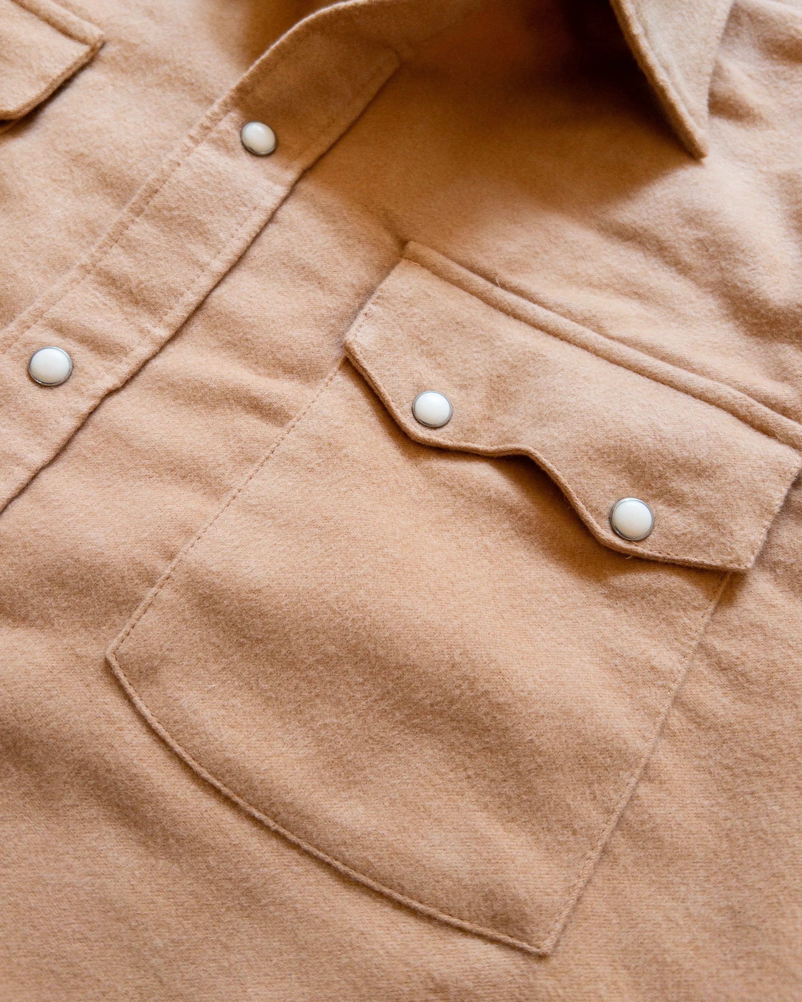 Moleskin Pearlsnap Shirt - Nectar sold by Wythe NY product image thumbnail 2
