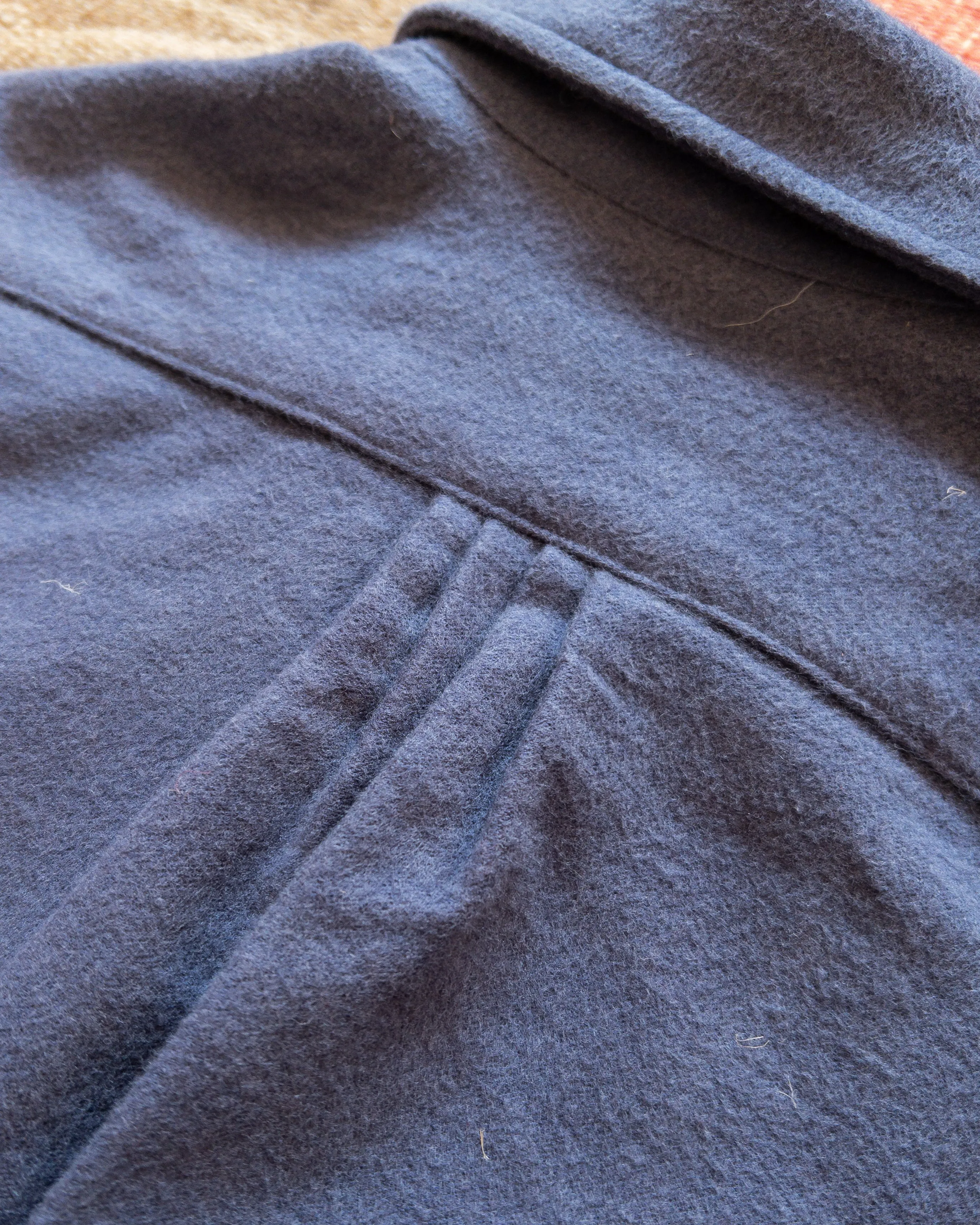 Moleskin Pearlsnap Shirt - Faded Navy sold by Wythe NY product image thumbnail 4
