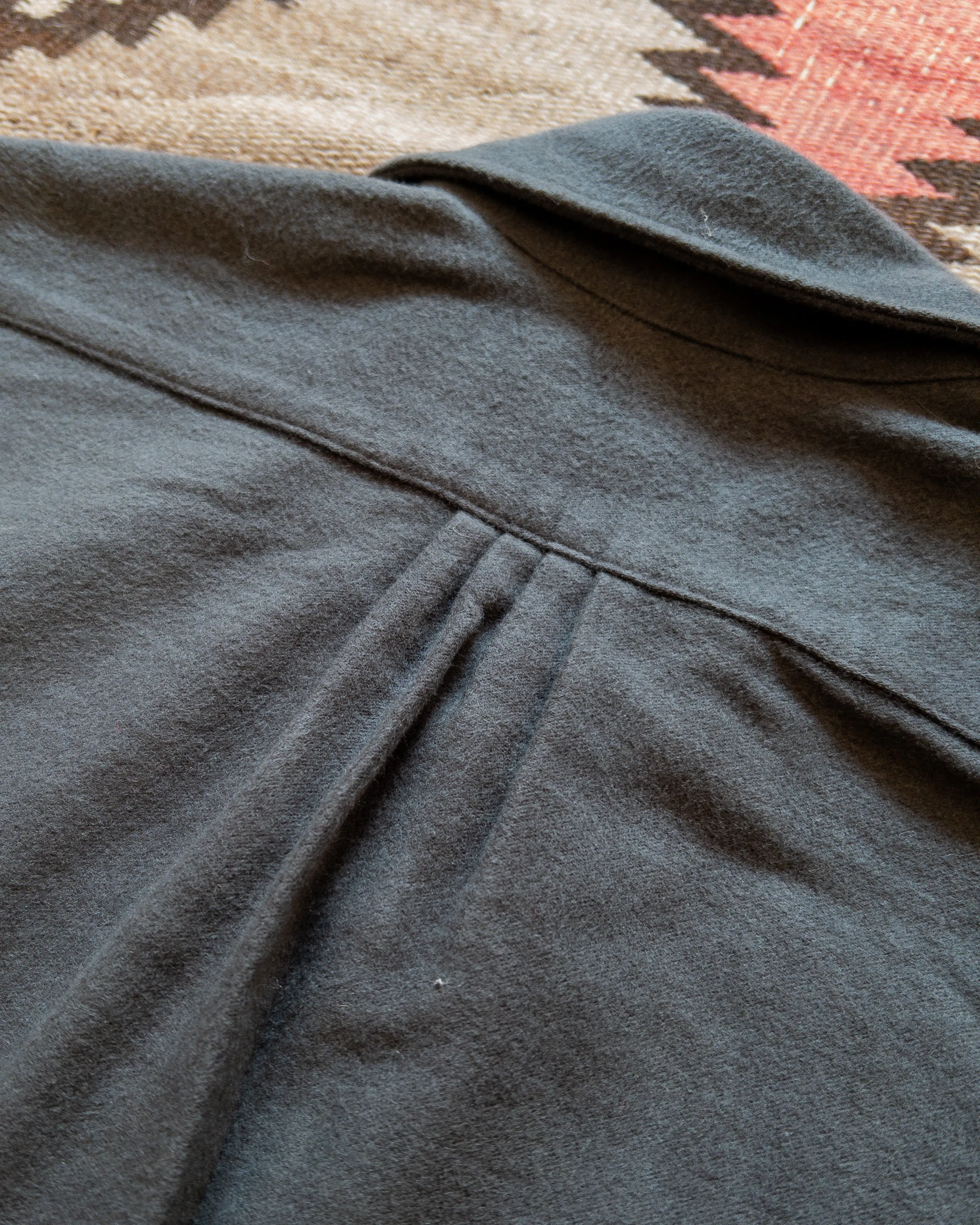 Moleskin Pearlsnap Shirt - Graphite sold by Wythe NY product image thumbnail 4