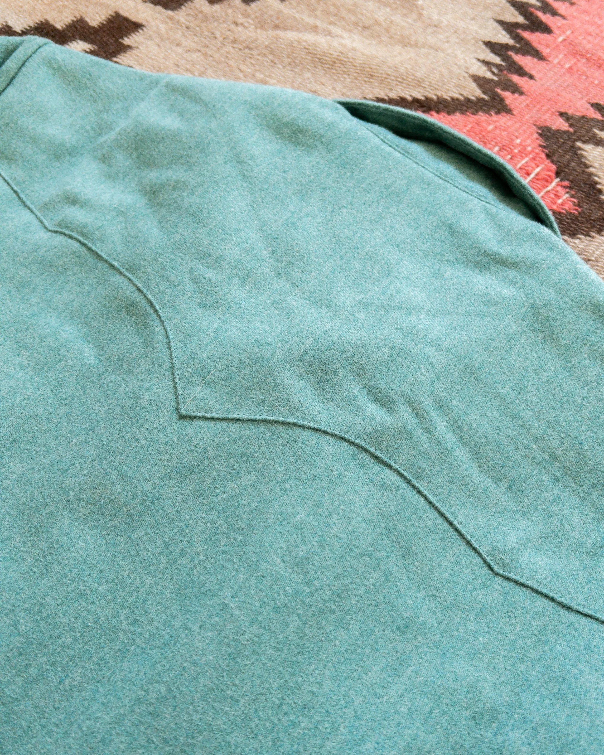 Moleskin Outlaw Shirt - Wintergreen Melange sold by Wythe NY product image thumbnail 5
