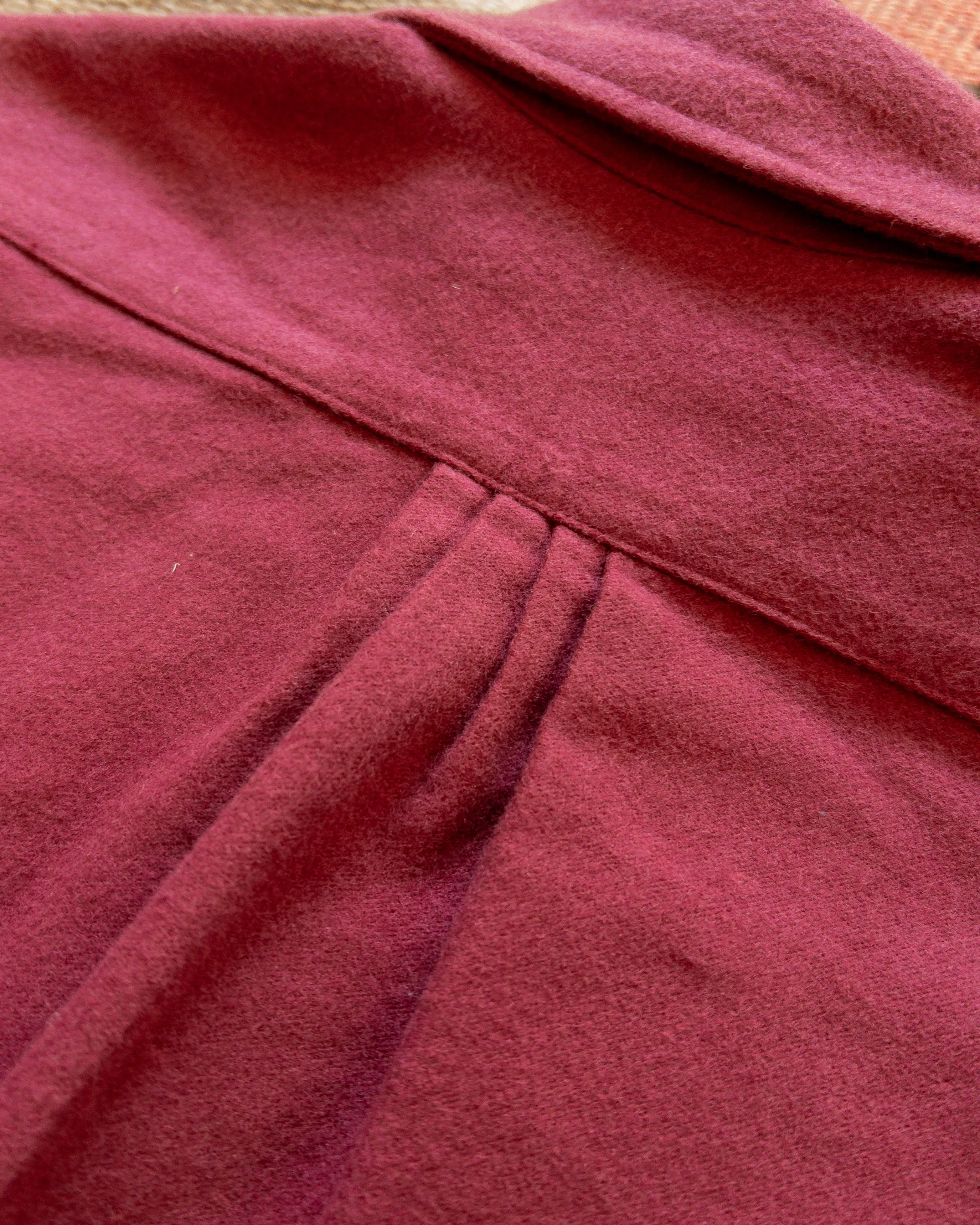 Moleskin Pearlsnap Shirt - Bordeaux sold by Wythe NY product image thumbnail 4