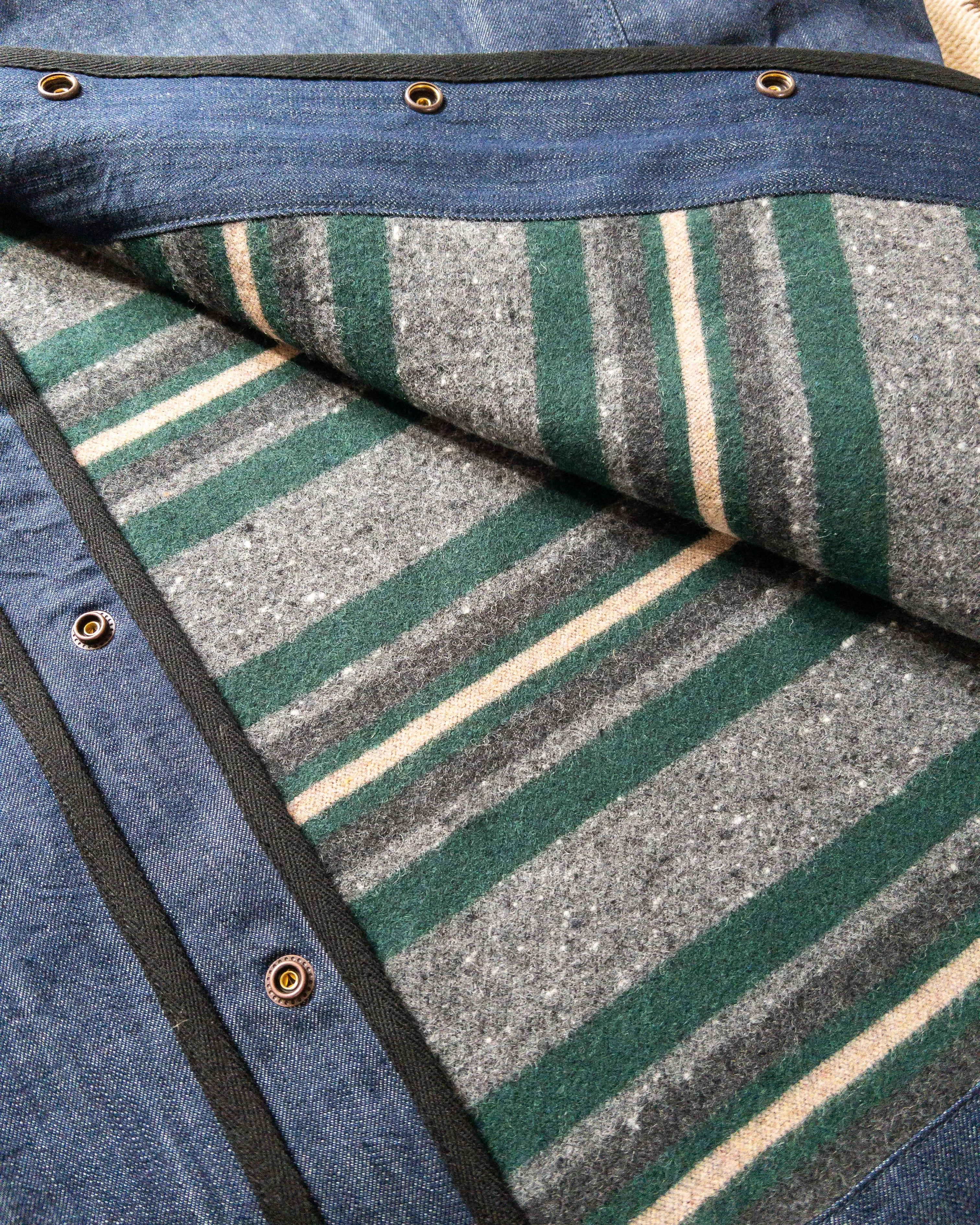Blanket-Lined Denim Hunting Jacket sold by Wythe NY product image thumbnail 3