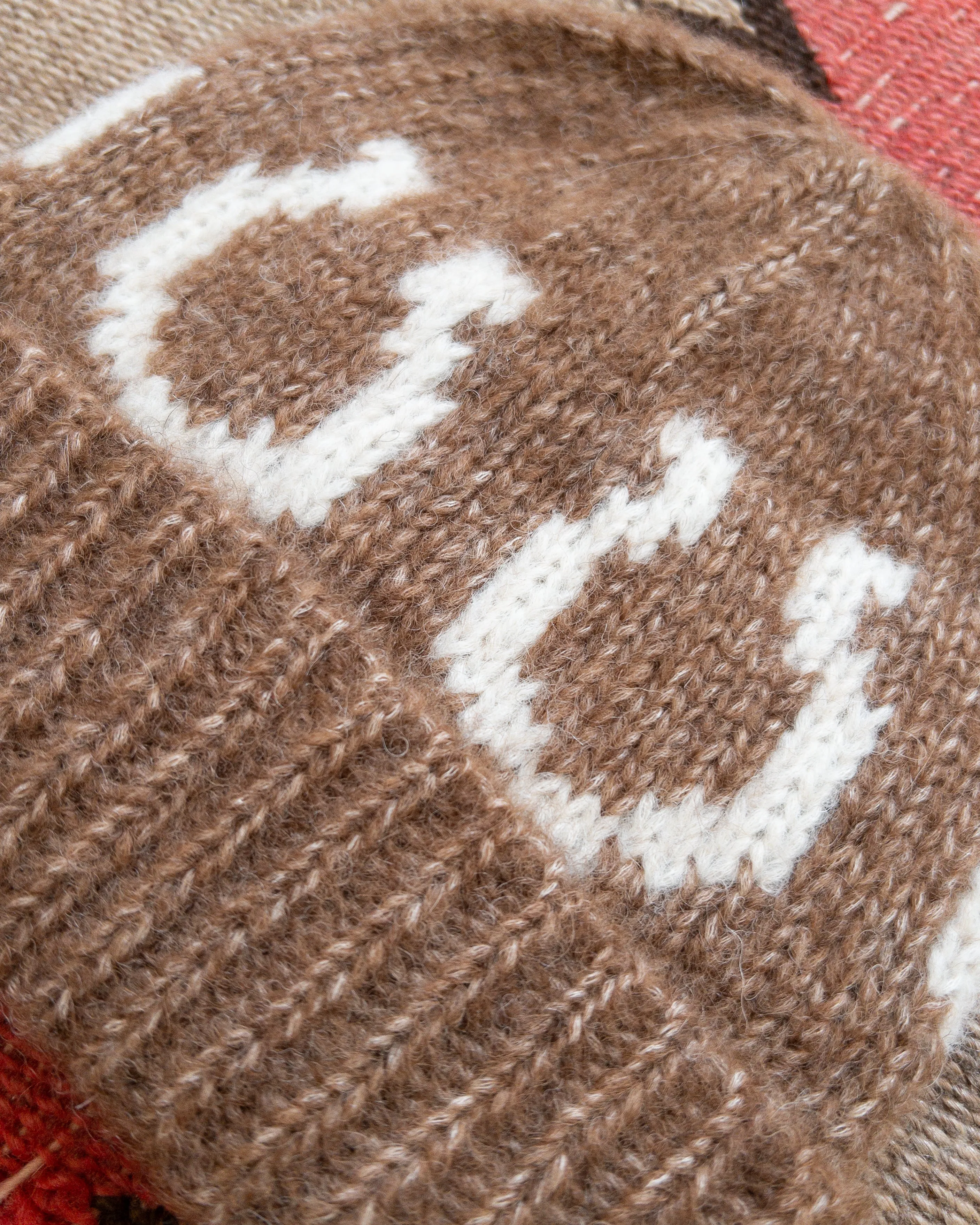 Alpaca Horseshoe Beanie - Dark Brown sold by Wythe NY product image thumbnail 2