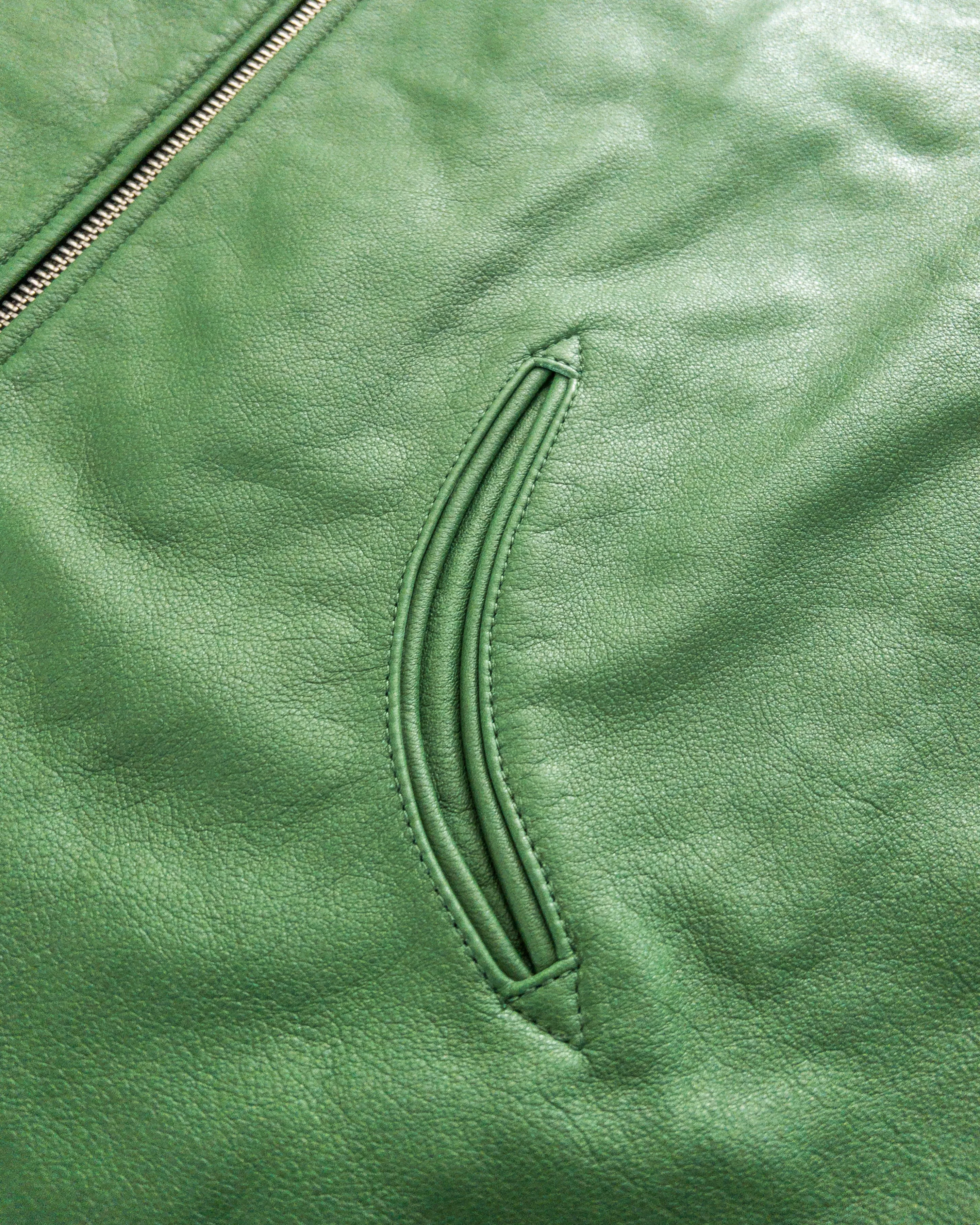 Mustang Fringe Leather Jacket - Green sold by Wythe NY product image thumbnail 4