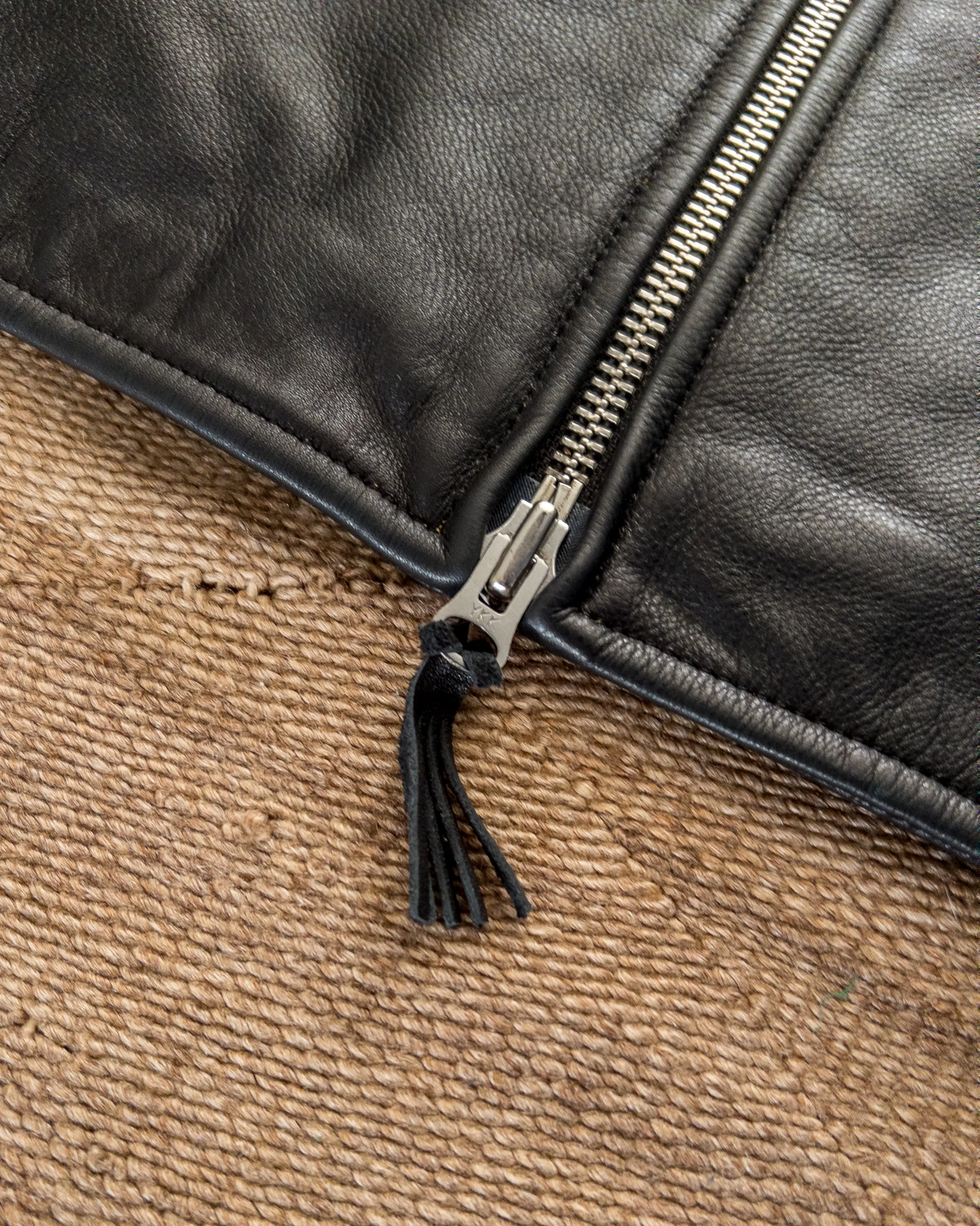 Mustang Fringe Leather Jacket - Black sold by Wythe NY product image thumbnail 3