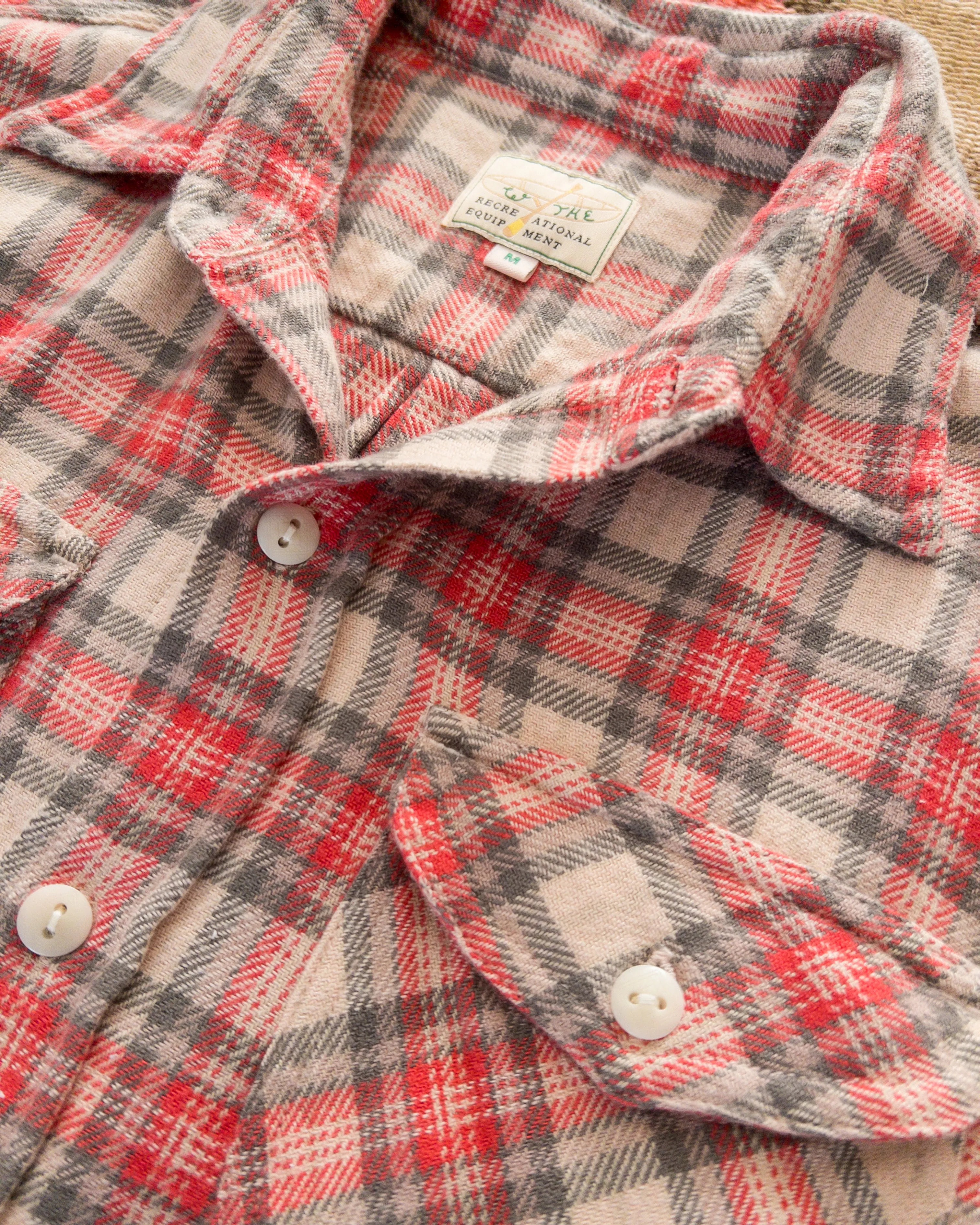 Washed Flannel Workshirt - Cherry Blossom sold by Wythe NY product image thumbnail 2