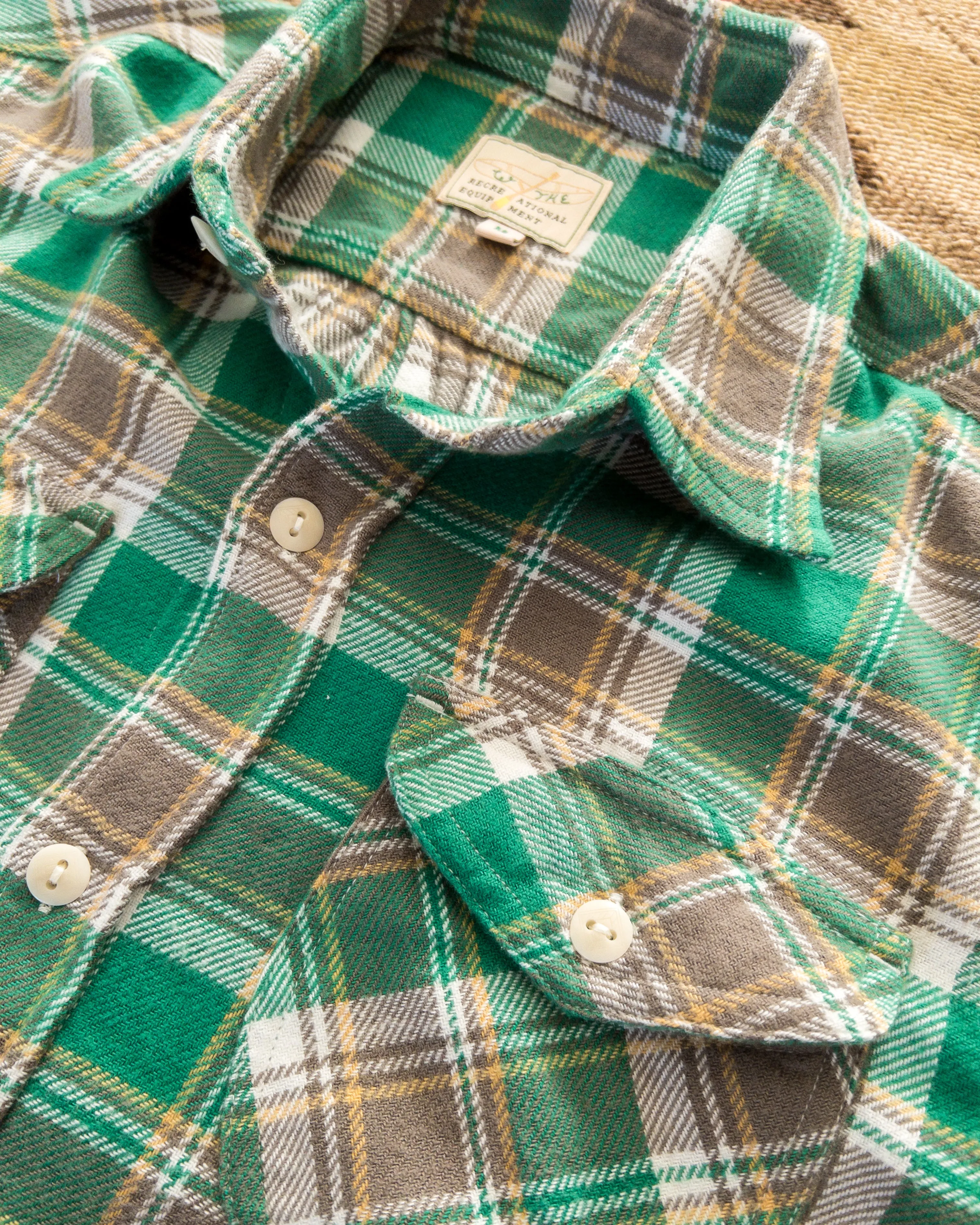 Washed Flannel Workshirt - Spring Pastures sold by Wythe NY product image thumbnail 2
