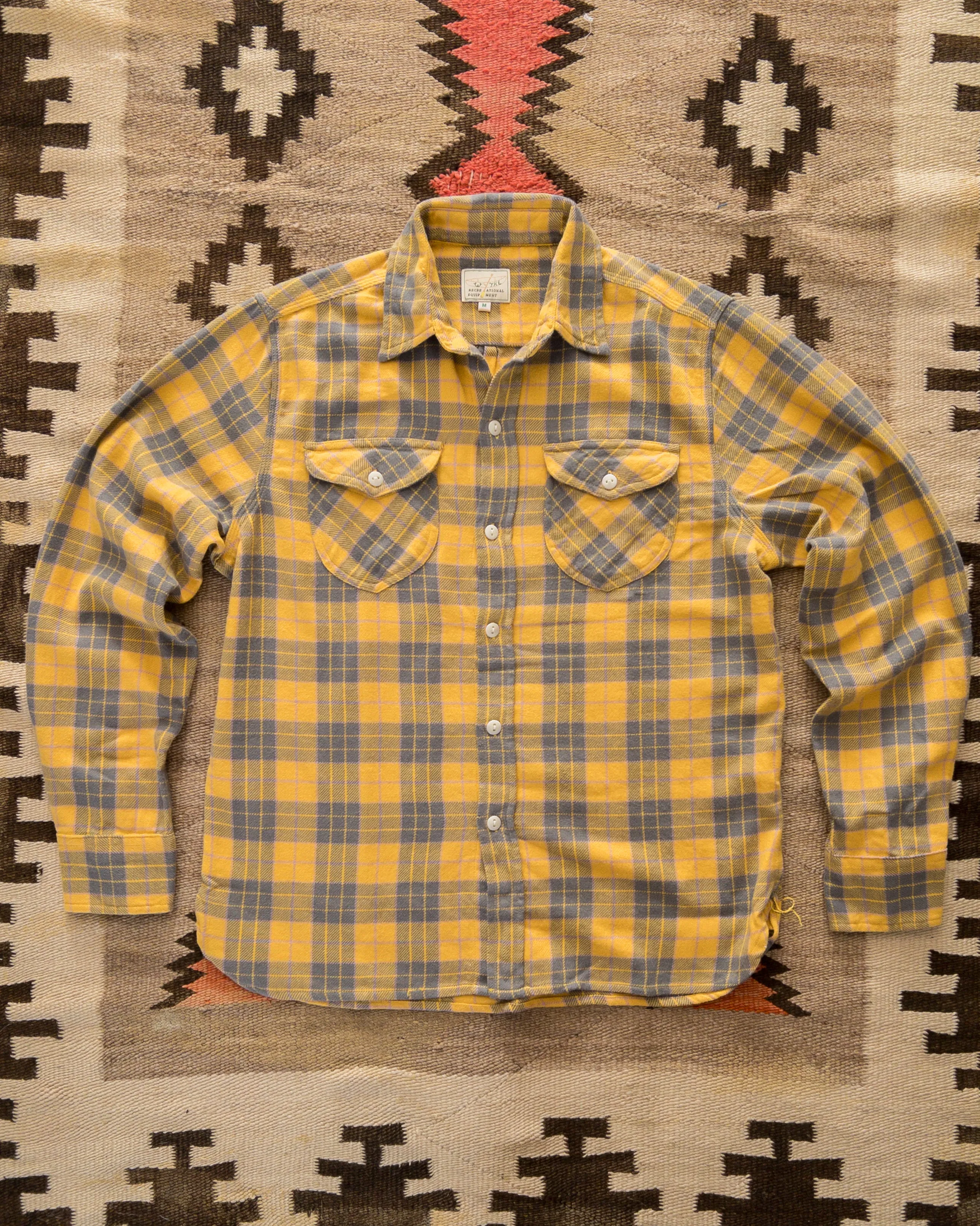 Washed Flannel Workshirt - Daybreak sold by Wythe NY
