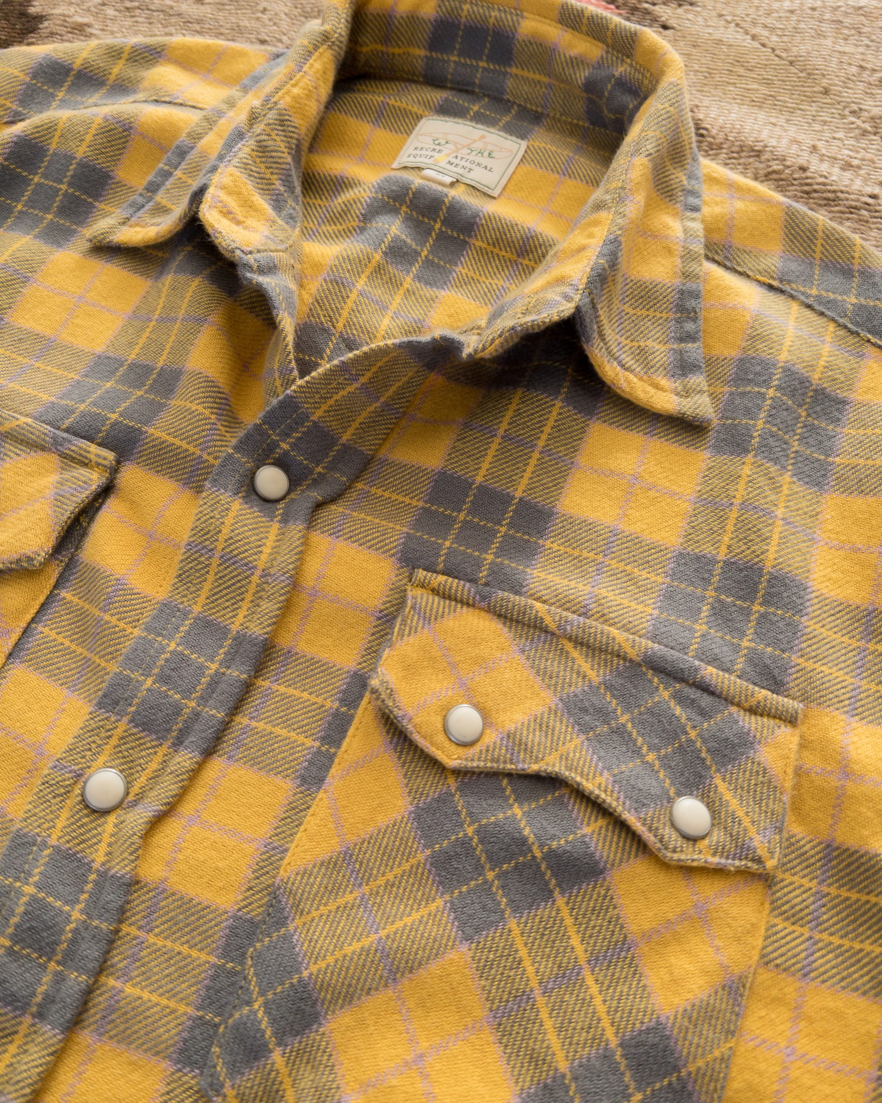 Washed Flannel Pearlsnap Shirt - Daybreak sold by Wythe NY product image thumbnail 2