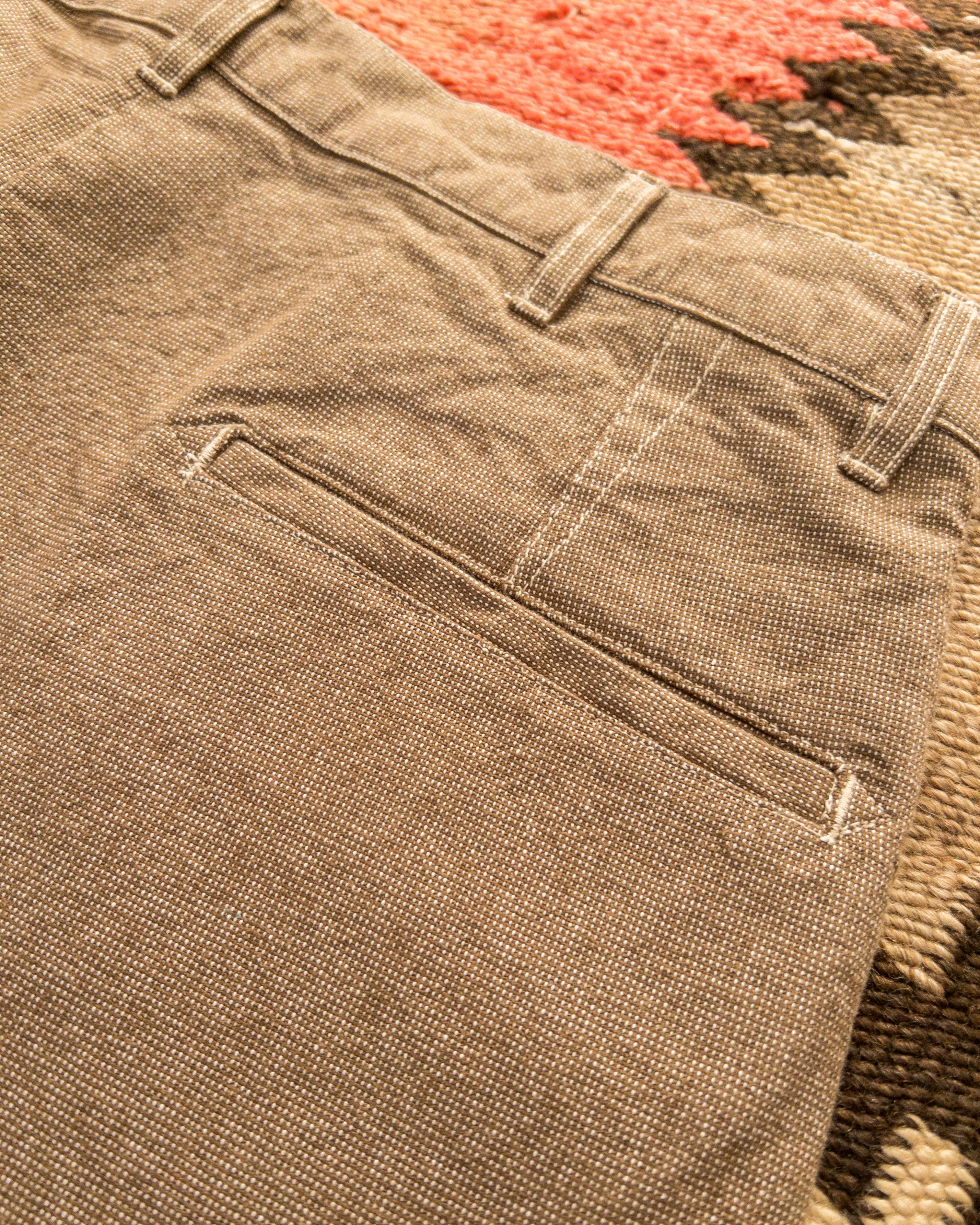 Heavyweight Pinpoint Canvas Chino - Brown sold by Wythe NY product image thumbnail 4