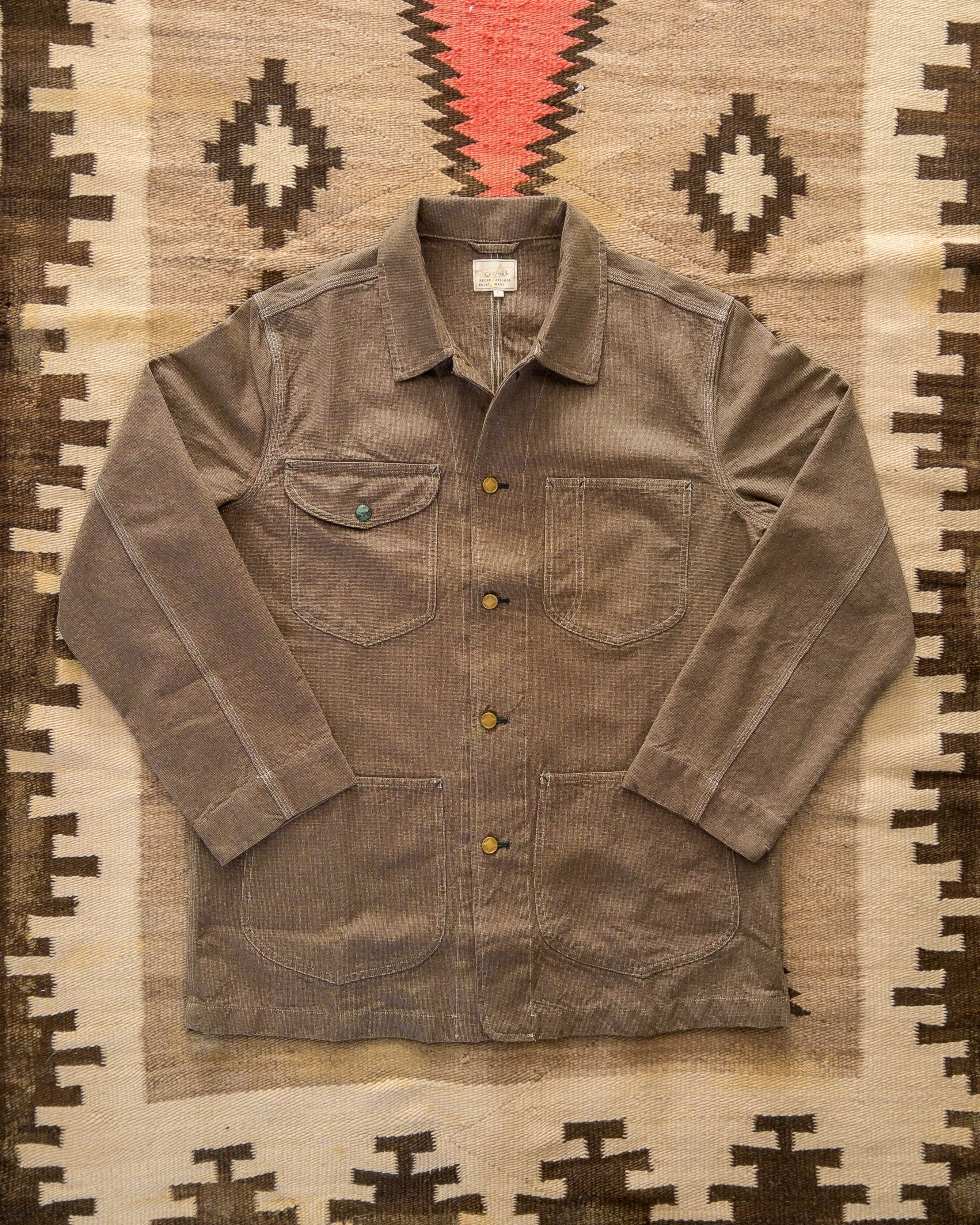 Heavyweight Pinpoint Canvas Barn Jacket - Brown sold by Wythe NY