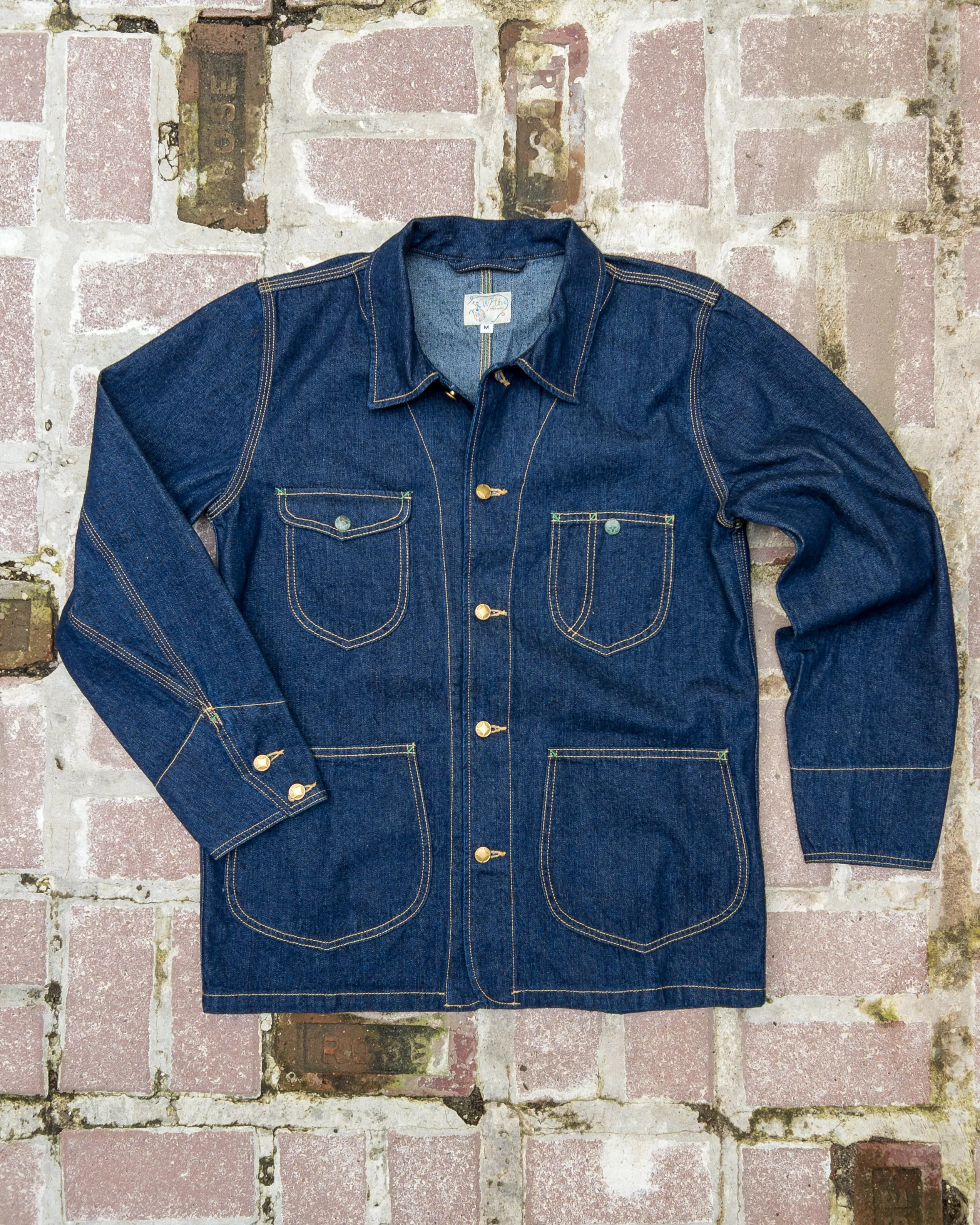 Denim Barn Jacket - Rinsed Indigo sold by Wythe NY