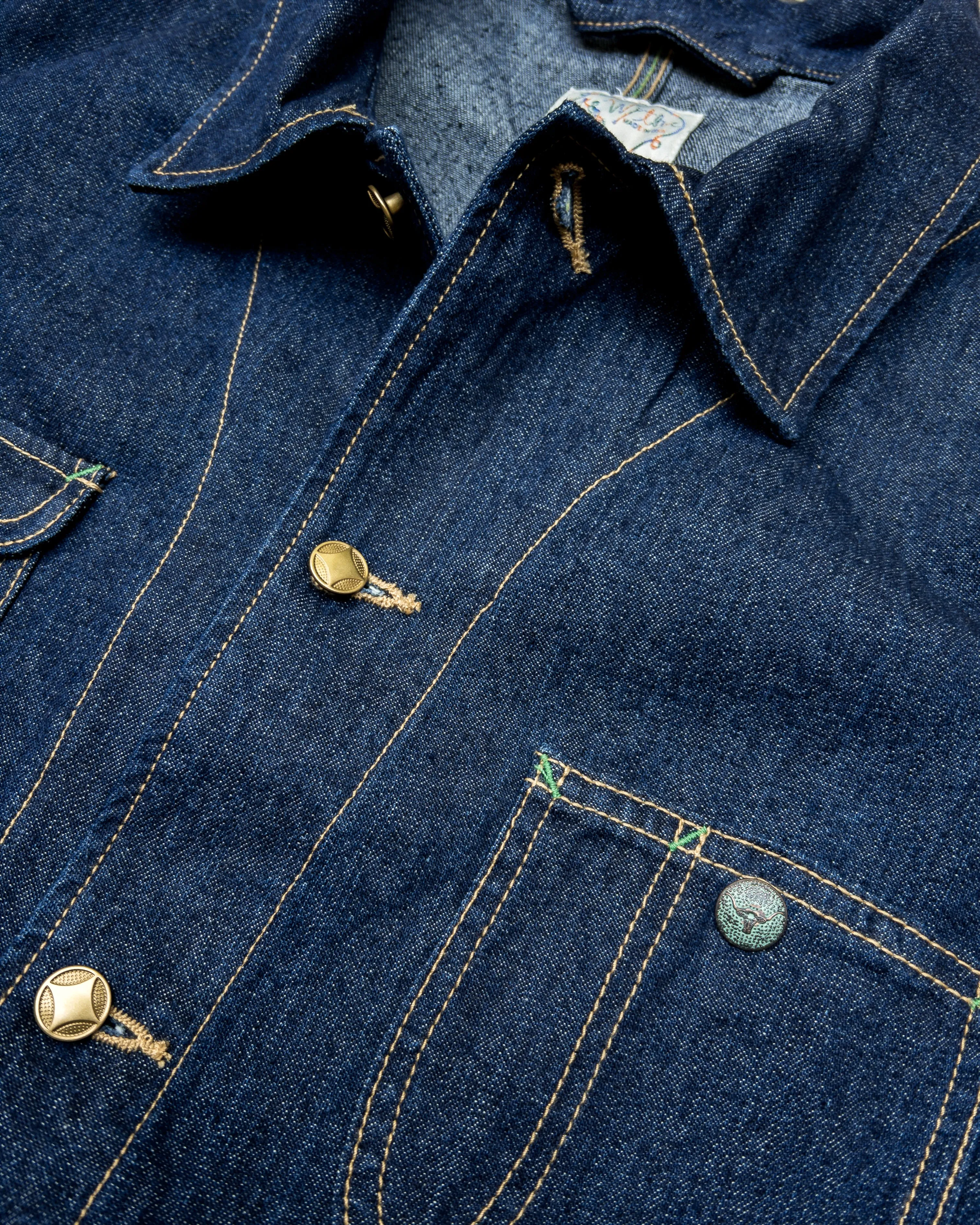 Denim Barn Jacket - Rinsed Indigo sold by Wythe NY product image thumbnail 2