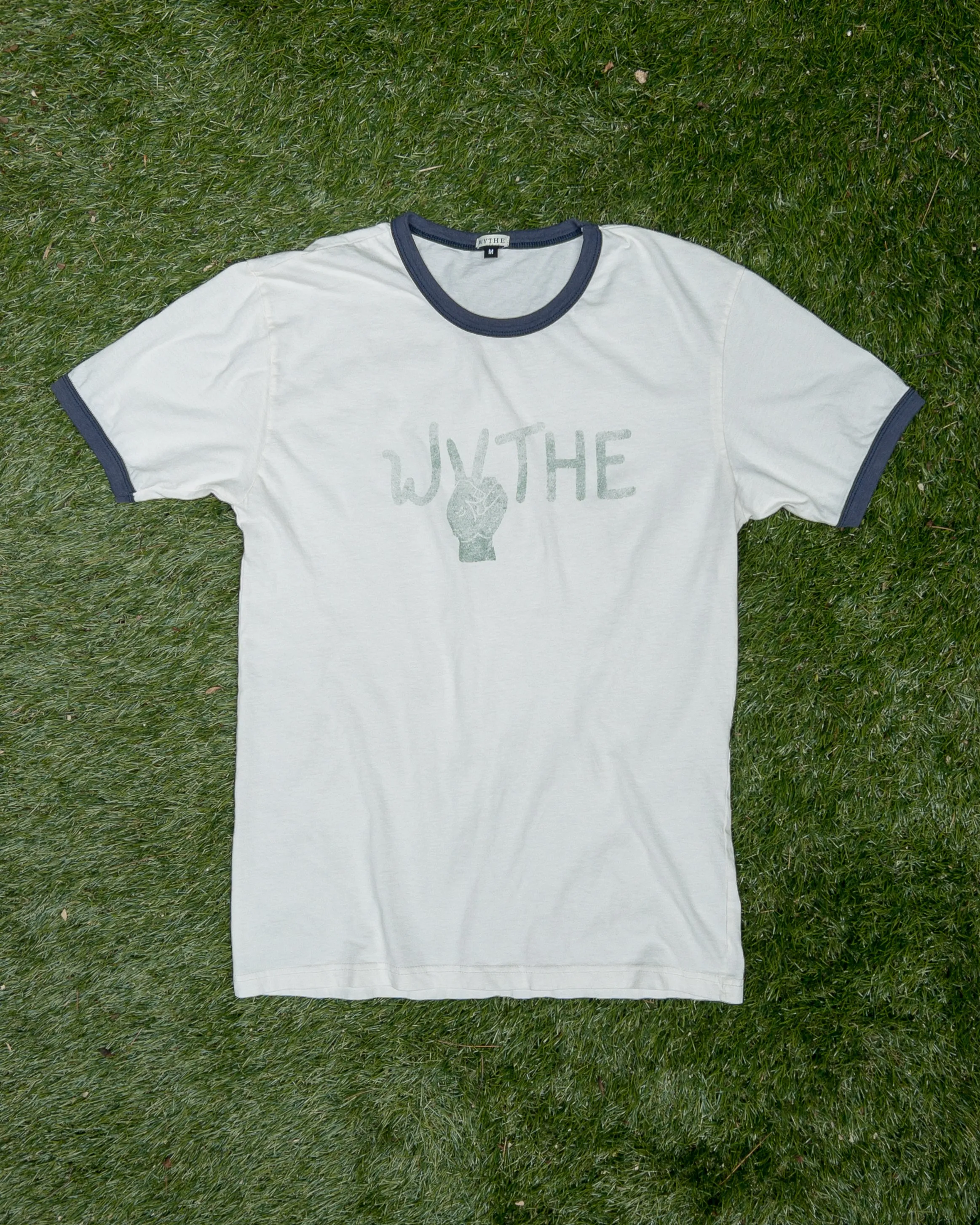 Cotton Ringer T-Shirt - Peace sold by Wythe NY
