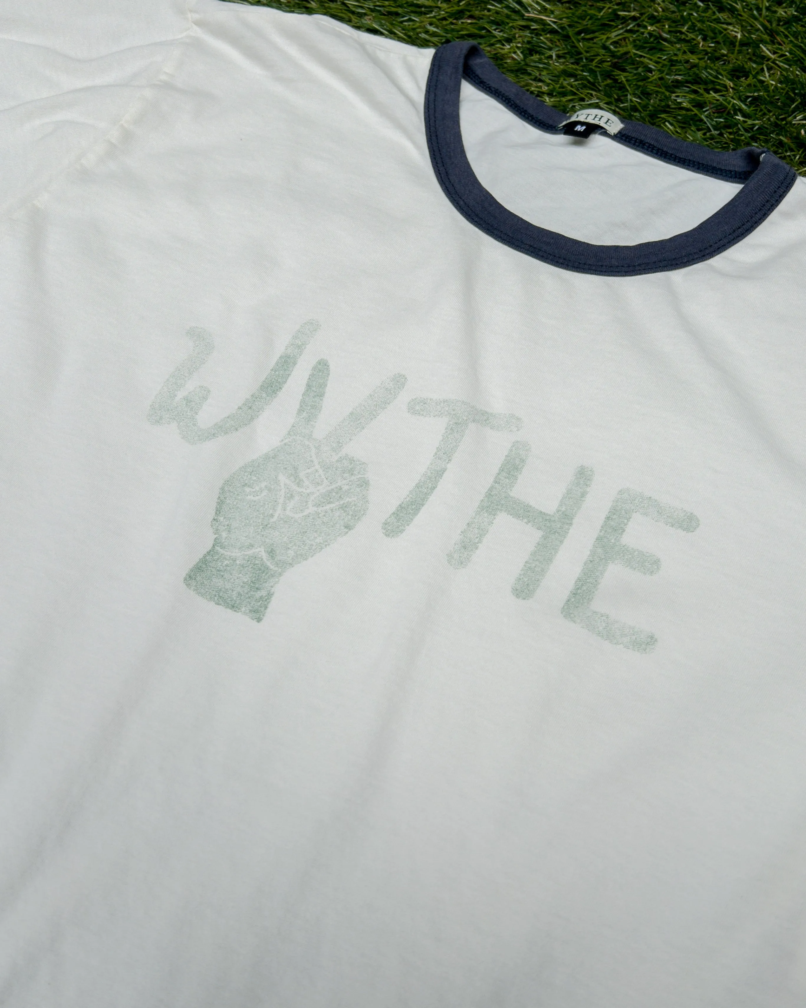 Cotton Ringer T-Shirt - Peace sold by Wythe NY product image thumbnail 2