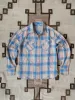 Washed Flannel Workshirt - Marine Blue Hearth Plaid sold by Wythe NY