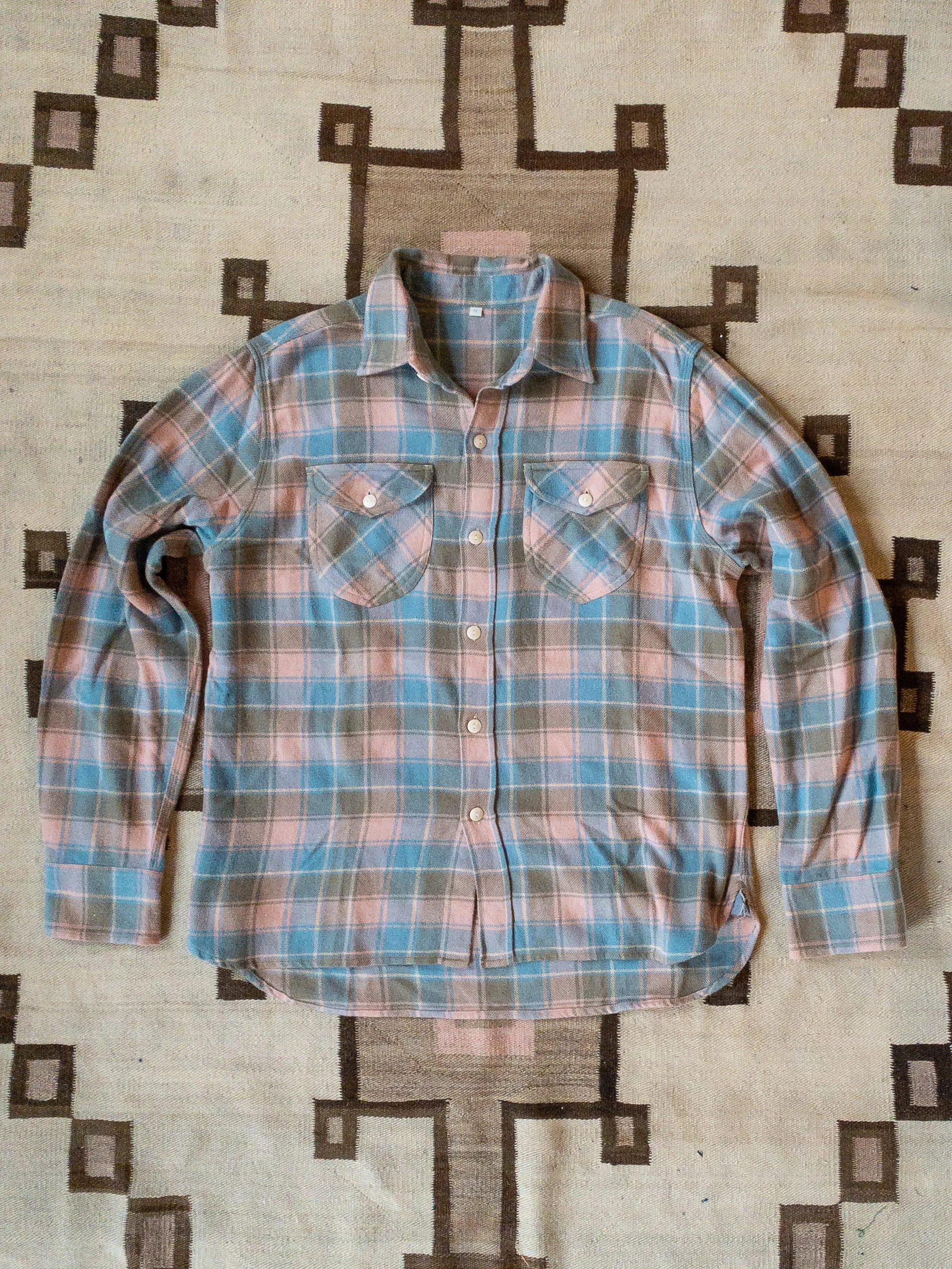 Washed Flannel Workshirt - Trout River Hearth Plaid sold by Wythe NY