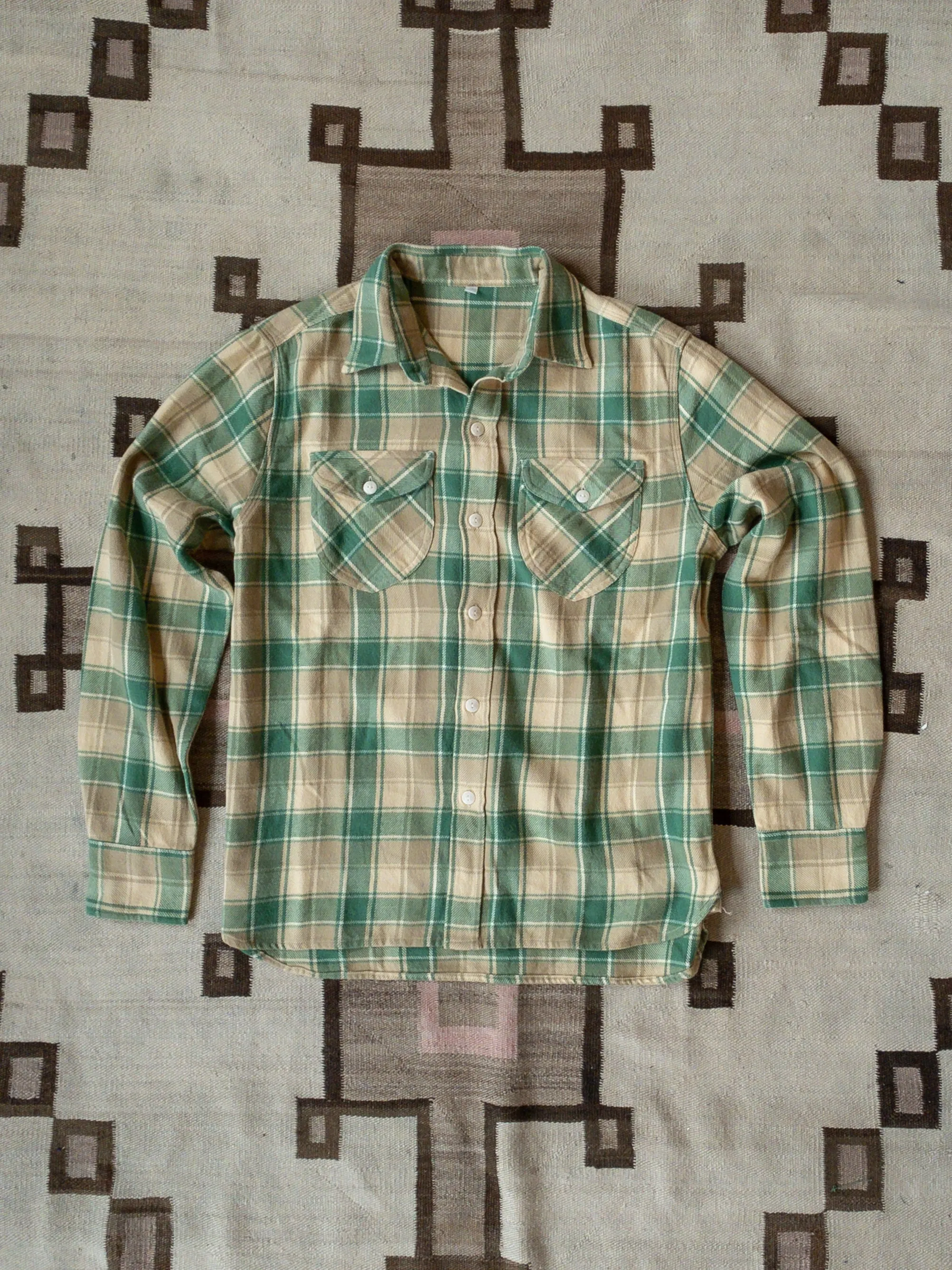 Washed Flannel Workshirt - San Luis Valley Hearth Plaid sold by Wythe NY