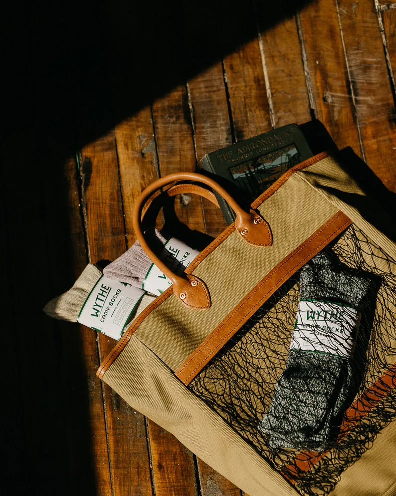 RECYCLED FISHING NET COTTON CANVAS TOTE sold by Wythe NY product image thumbnail 2