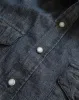 Denim Pearlsnap Shirt - Rinsed Indigo sold by Wythe NY