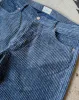 Donegal Corduroy Five Pocket Pants - Marine Blue sold by Wythe NY