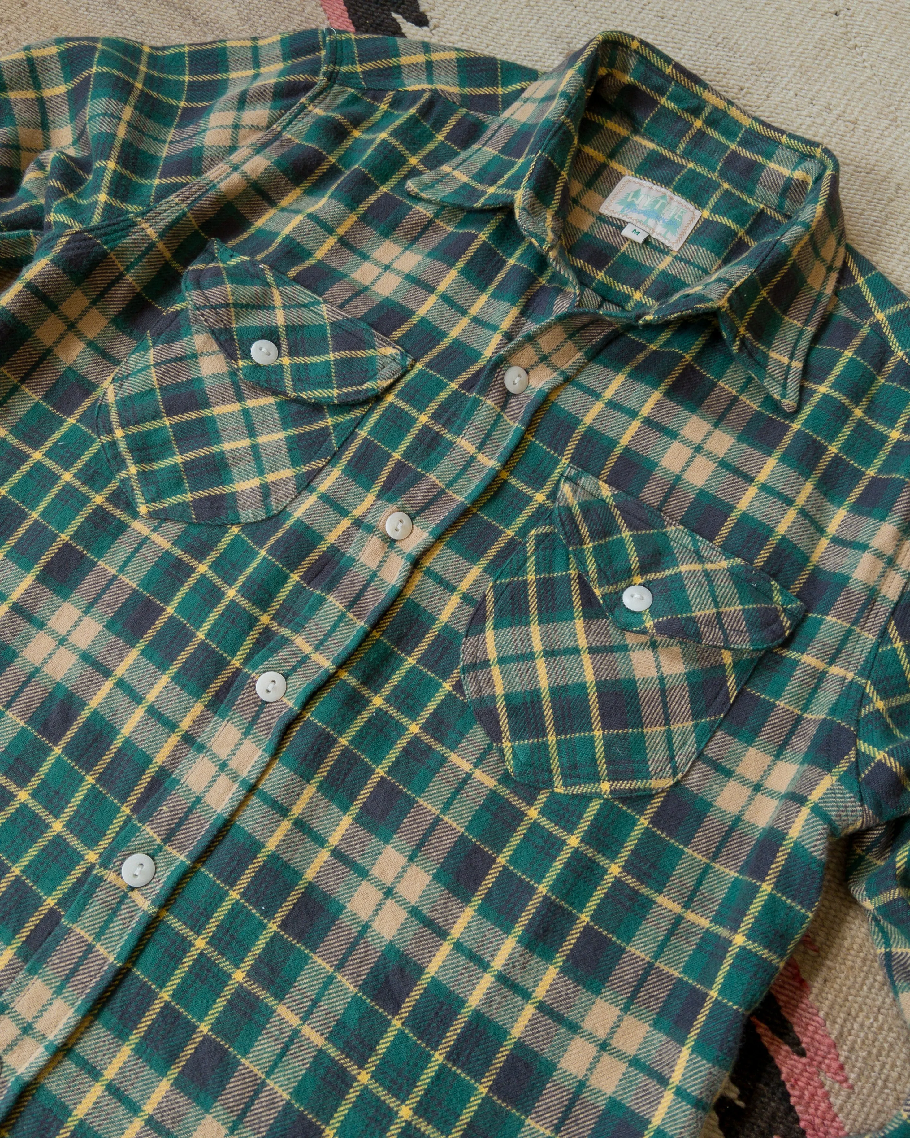 Washed Flannel Workshirt - Wisconsin White Pine sold by Wythe NY product image thumbnail 2