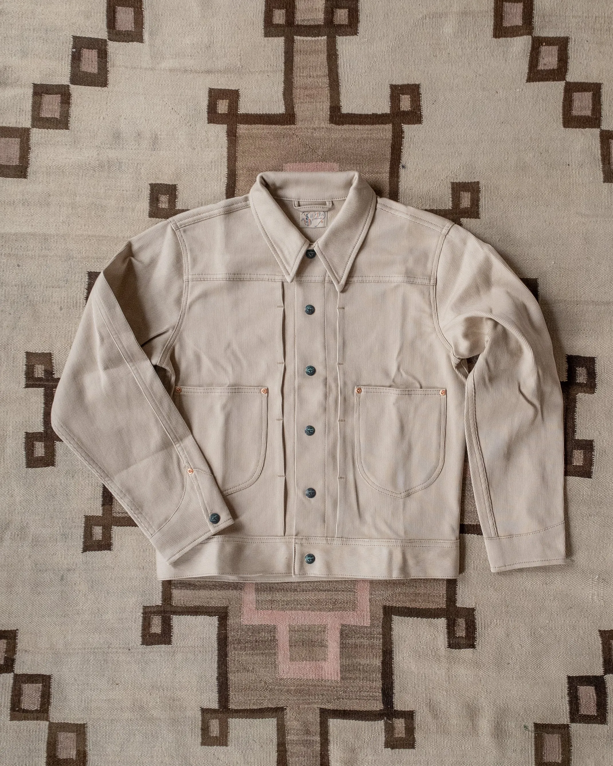 Bedford Cord Ranch Jacket - Off White sold by Wythe NY