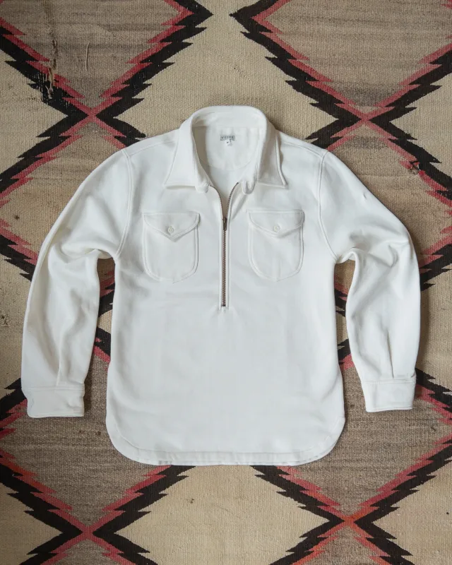 Half-Zip Sweatshirt - Natural sold by Wythe NY