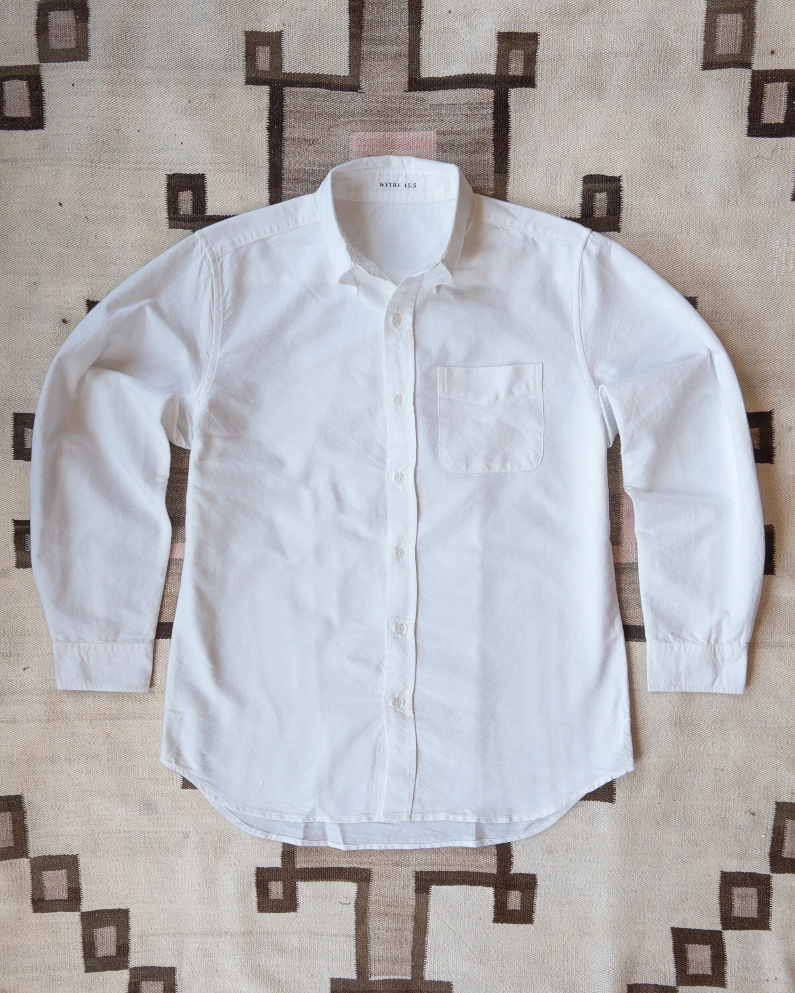Oxford Cloth Button Down - Classic White sold by Wythe NY