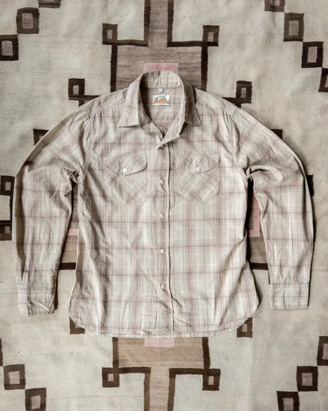 Washed Madras Workshirt - Earthtone Plaid sold by Wythe NY