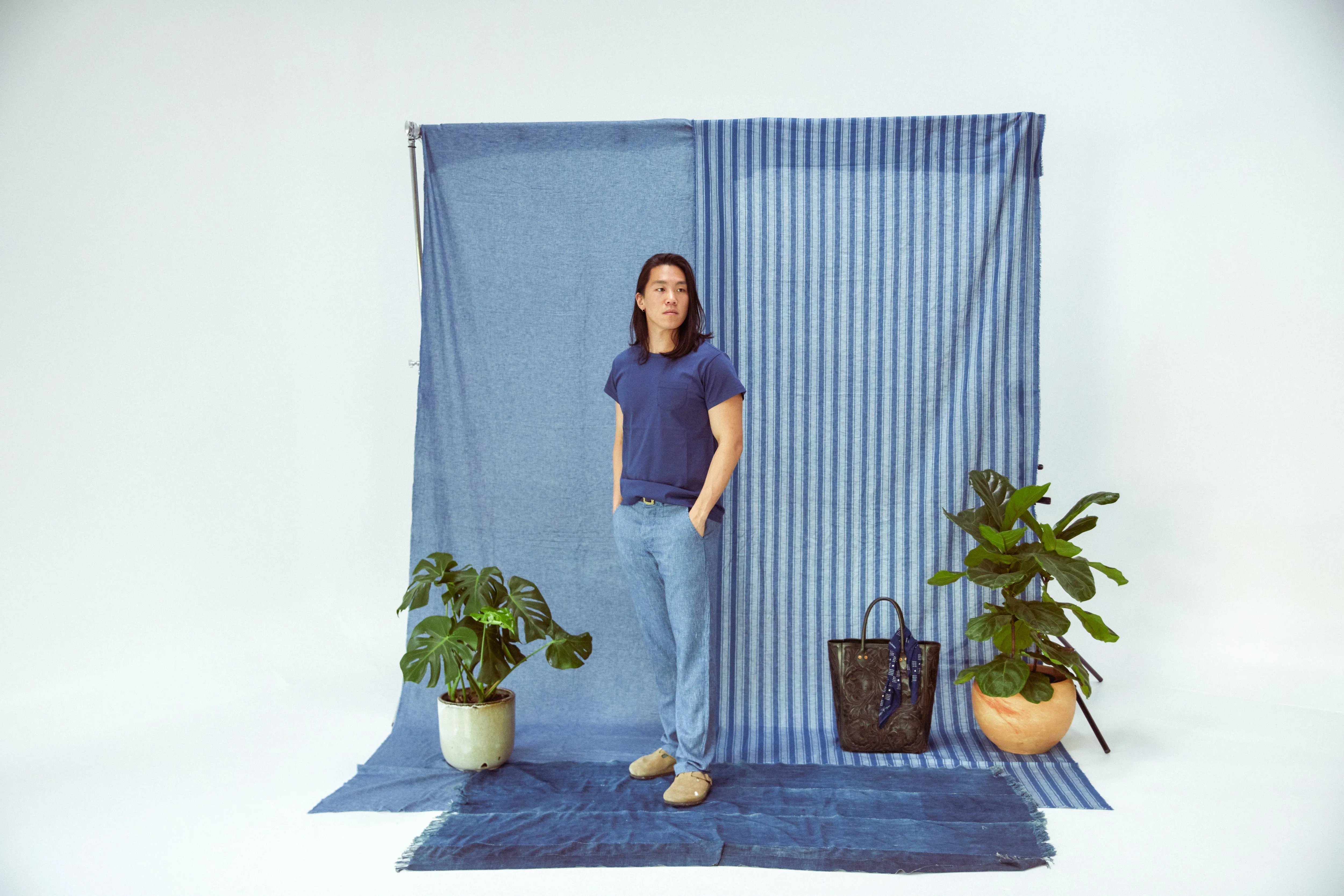 Tubular Pocket Tee Shirt - Deep Navy sold by Wythe NY product image thumbnail 3