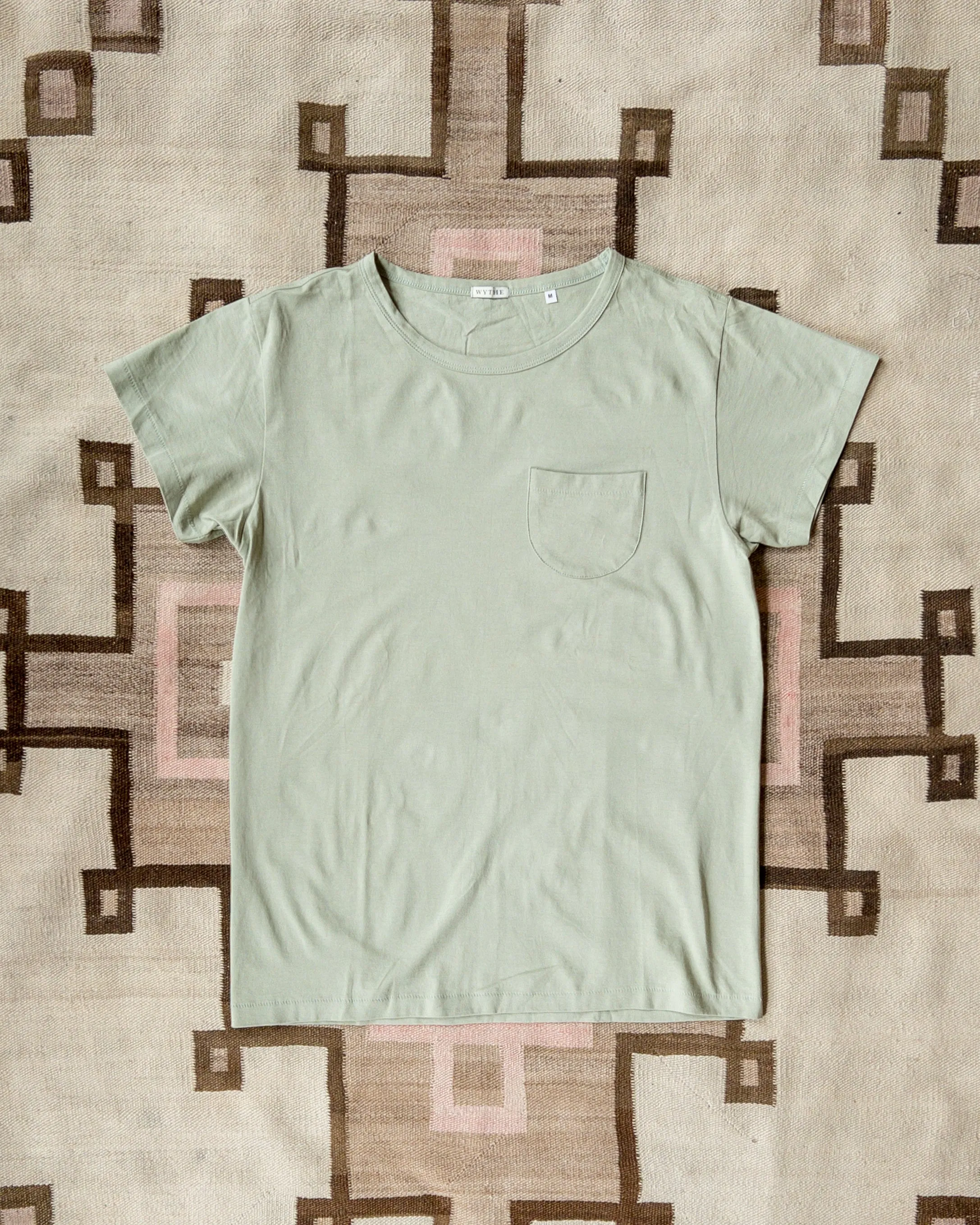 Tubular Pocket Tee Shirt - Faded Olive sold by Wythe NY