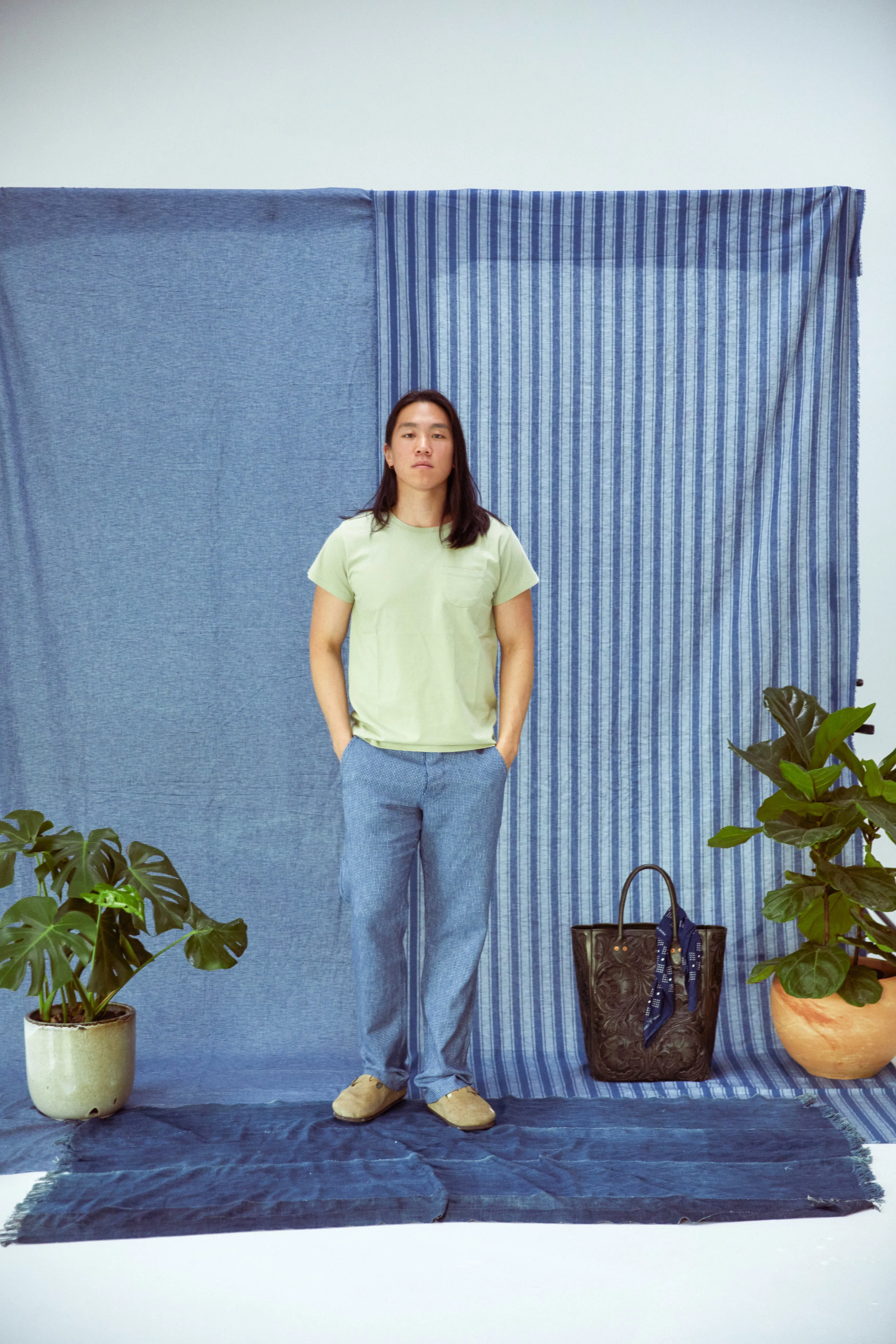 Tubular Pocket Tee Shirt - Faded Olive sold by Wythe NY product image thumbnail 2