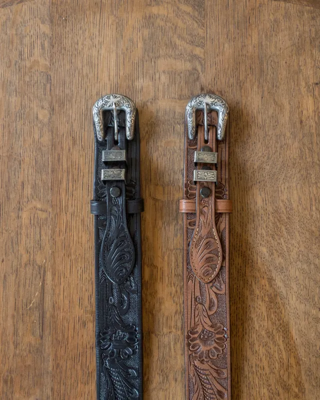 Western Tooled Ranger Belt sold by Wythe NY