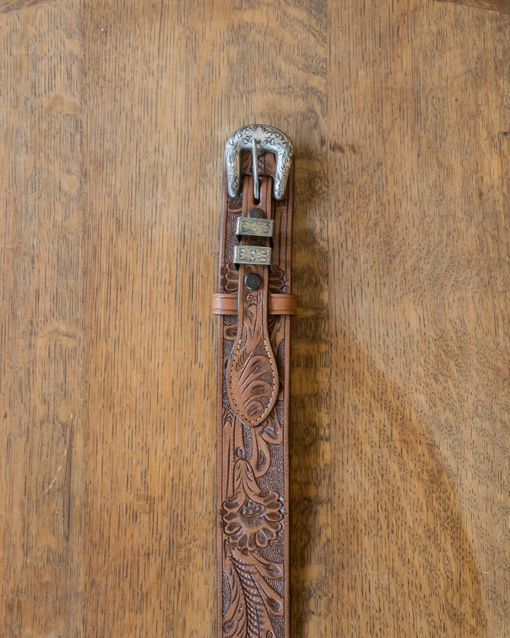 Western Tooled Ranger Belt sold by Wythe NY product image thumbnail 3