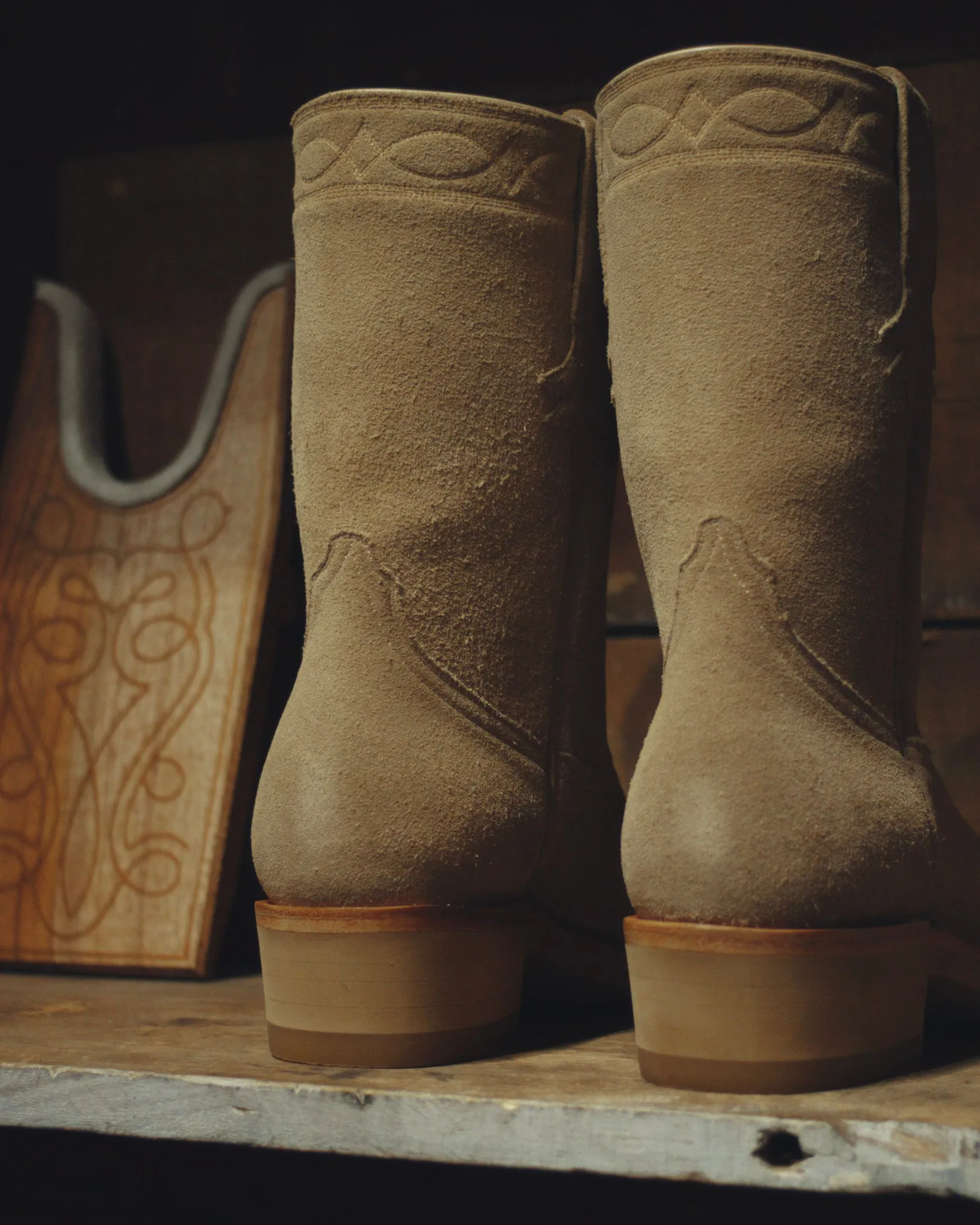 Sand Suede Roper Boots sold by Wythe NY product image thumbnail 4