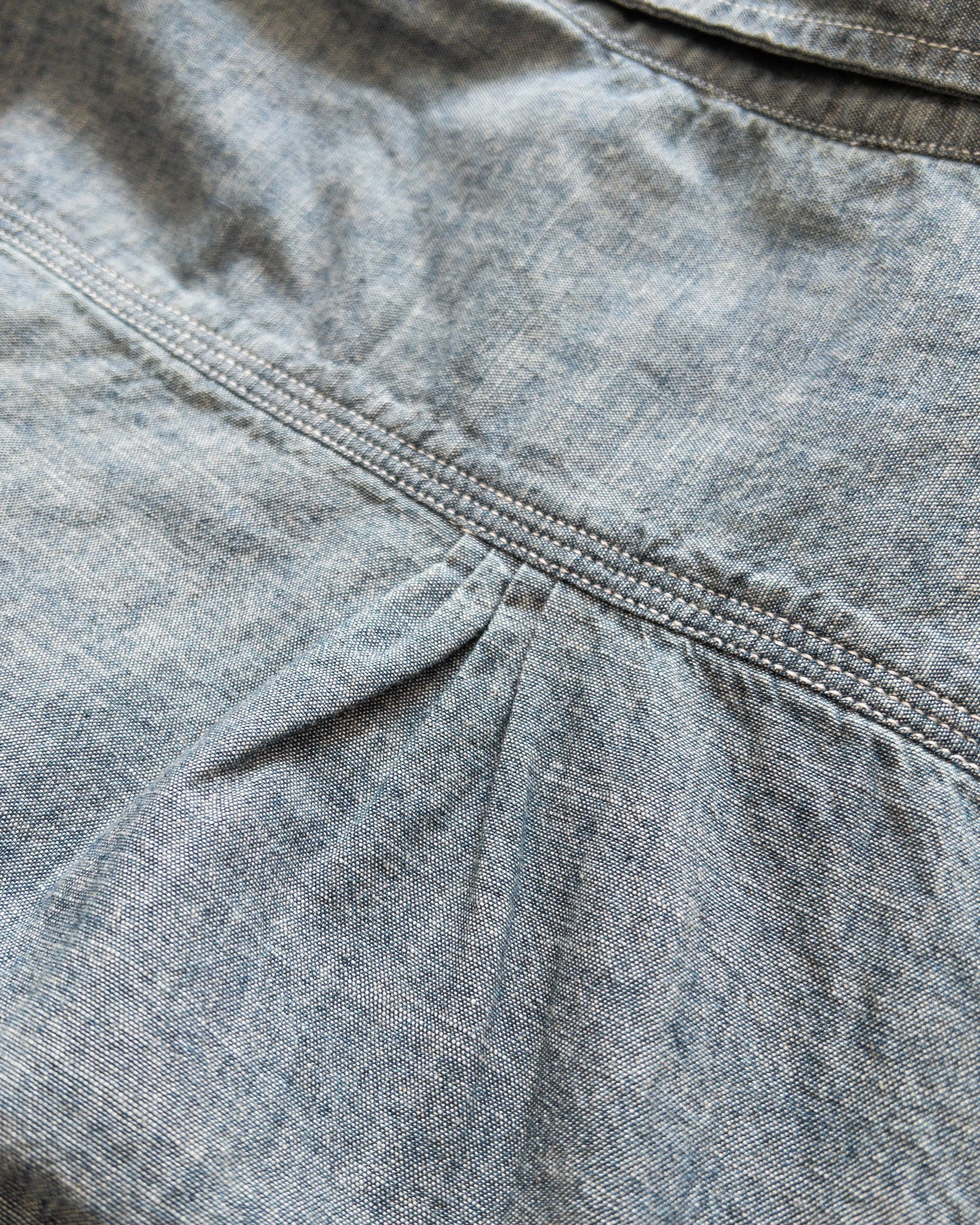 Chambray Workshirt - Rinsed Indigo sold by Wythe NY product image thumbnail 5