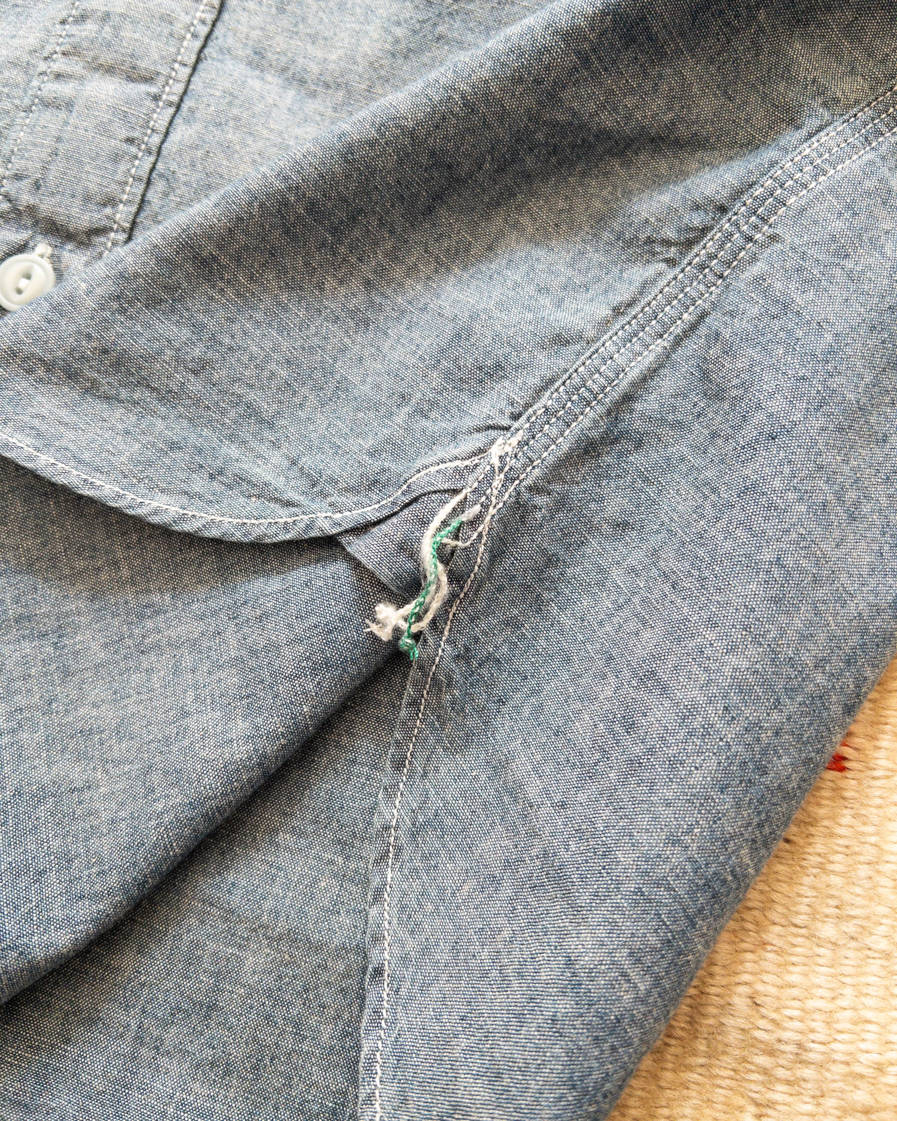 Chambray Workshirt - Rinsed Indigo sold by Wythe NY product image thumbnail 4