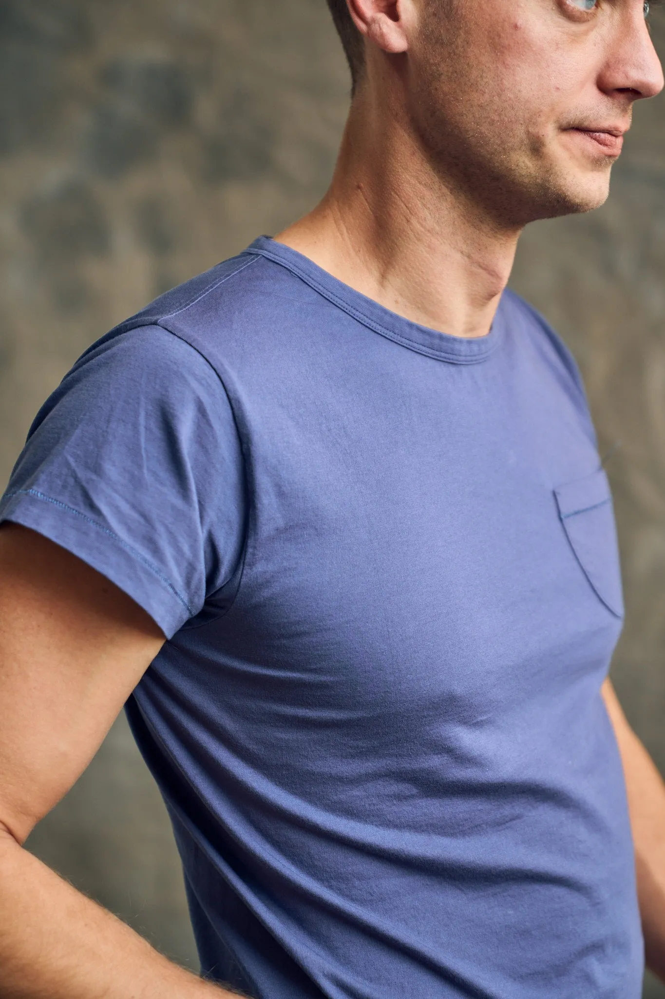 Tubular Pocket Tee Shirt - Faded Navy sold by Wythe NY product image thumbnail 4