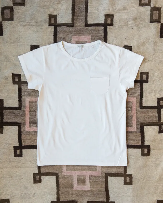 Tubular Pocket Tee Shirt - Natural sold by Wythe NY