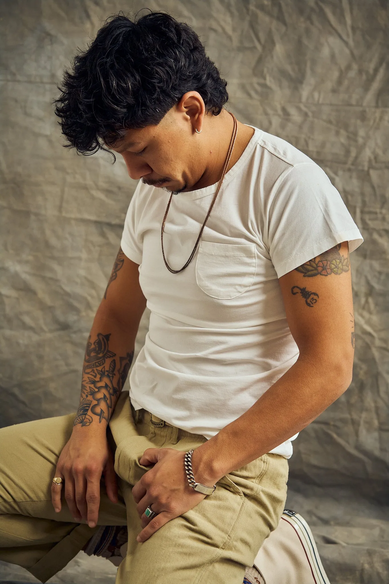 Tubular Pocket Tee Shirt - Natural sold by Wythe NY product image thumbnail 2